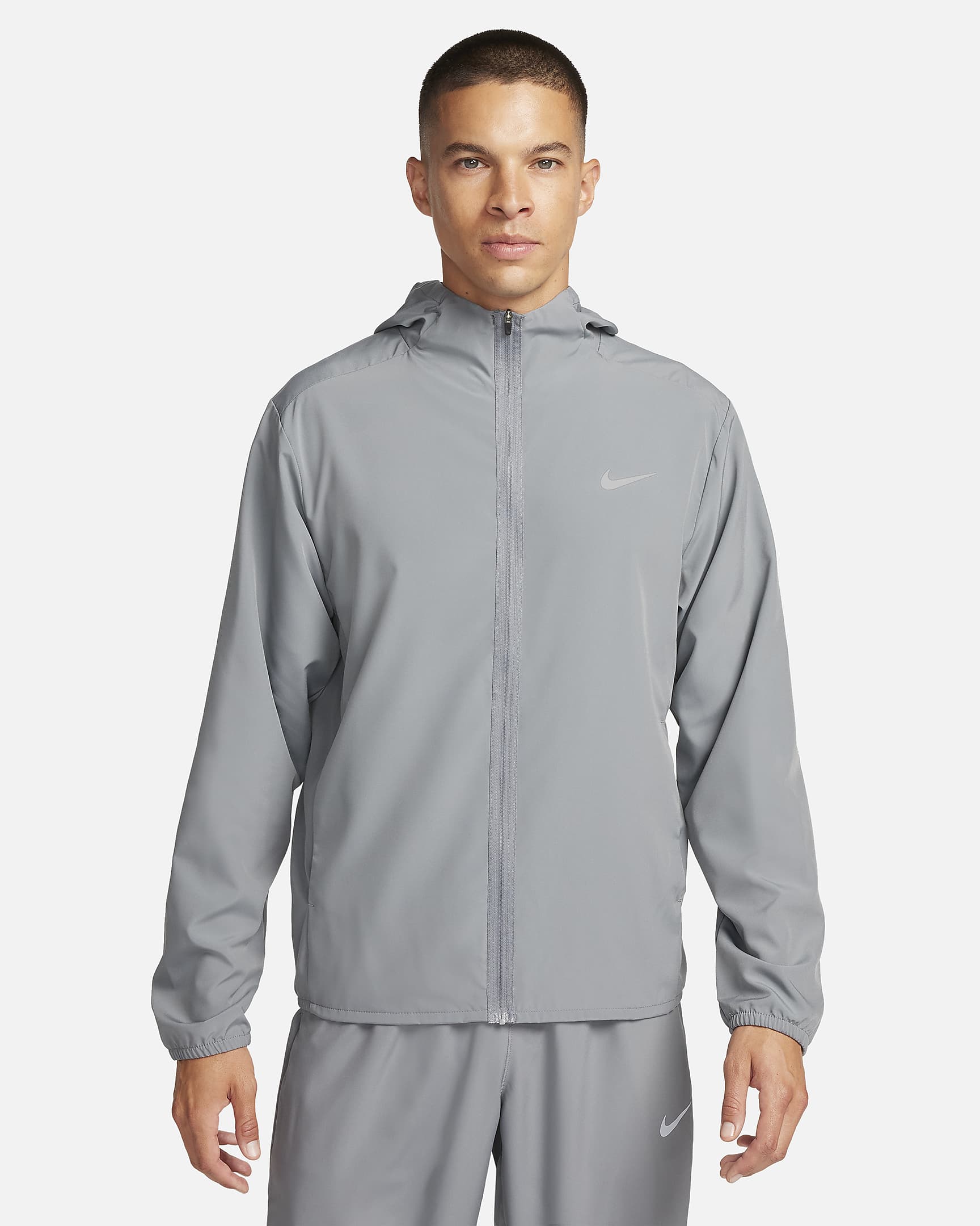 Casaco versátil com capuz Dri-FIT Nike Form para homem - Cinzento Smoke
