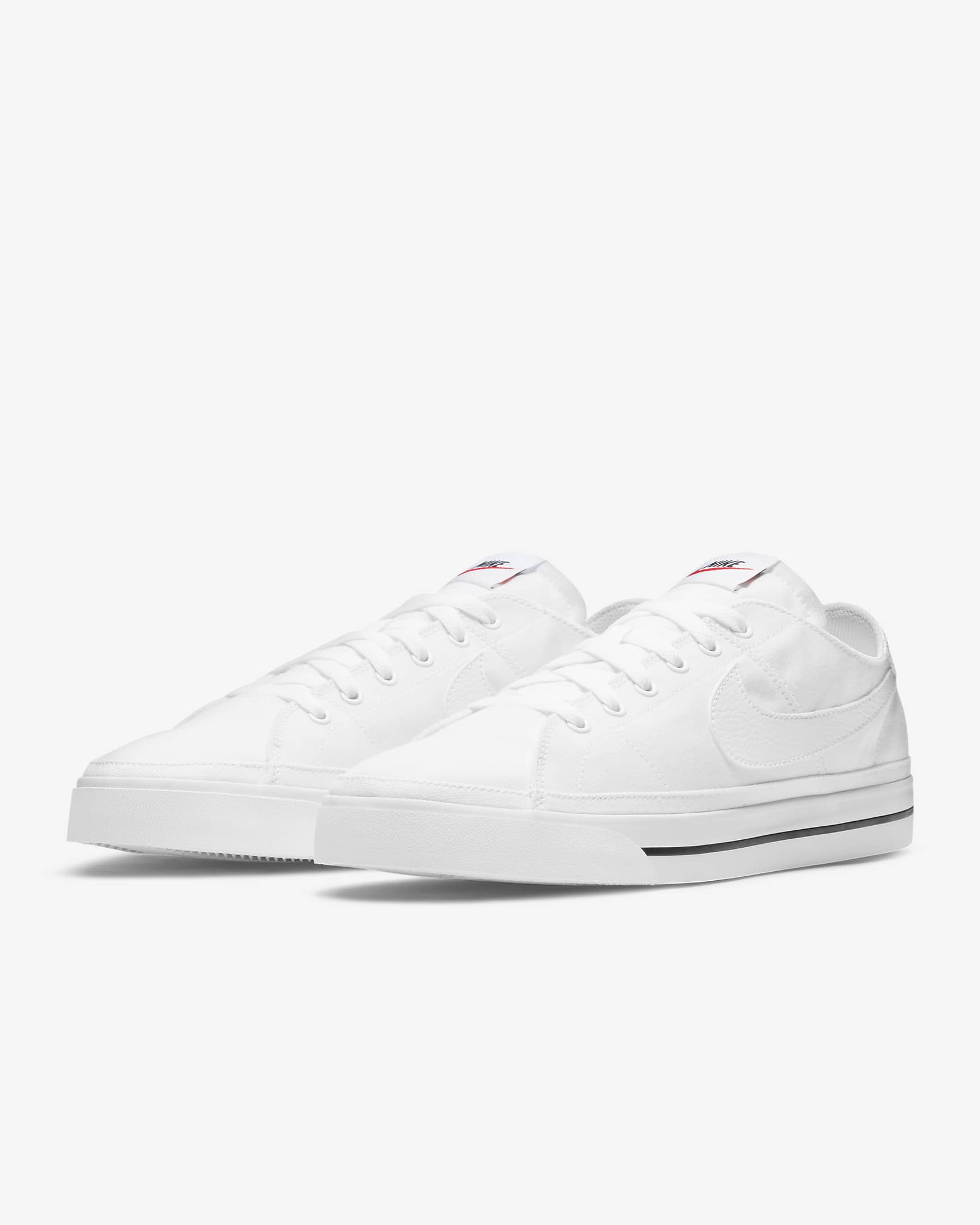 Sko Nike Court Legacy Canvas för män - Vit/Svart/Vit