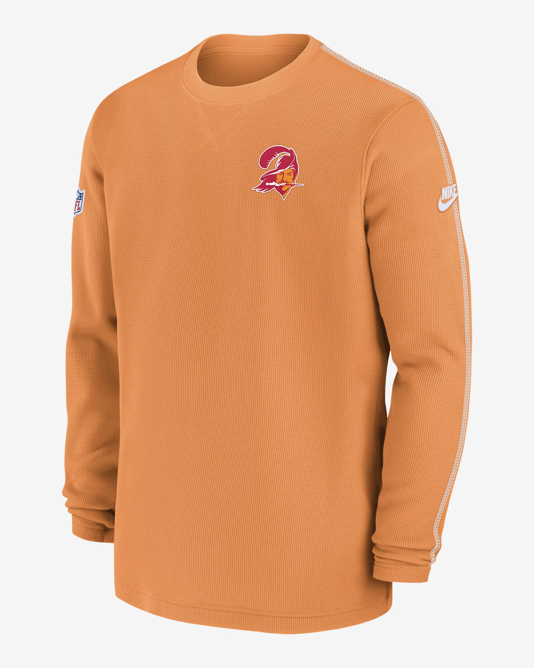 Tampa Bay Buccaneers Logo Coach Men’s Nike NFL Long-Sleeve Top - Orange