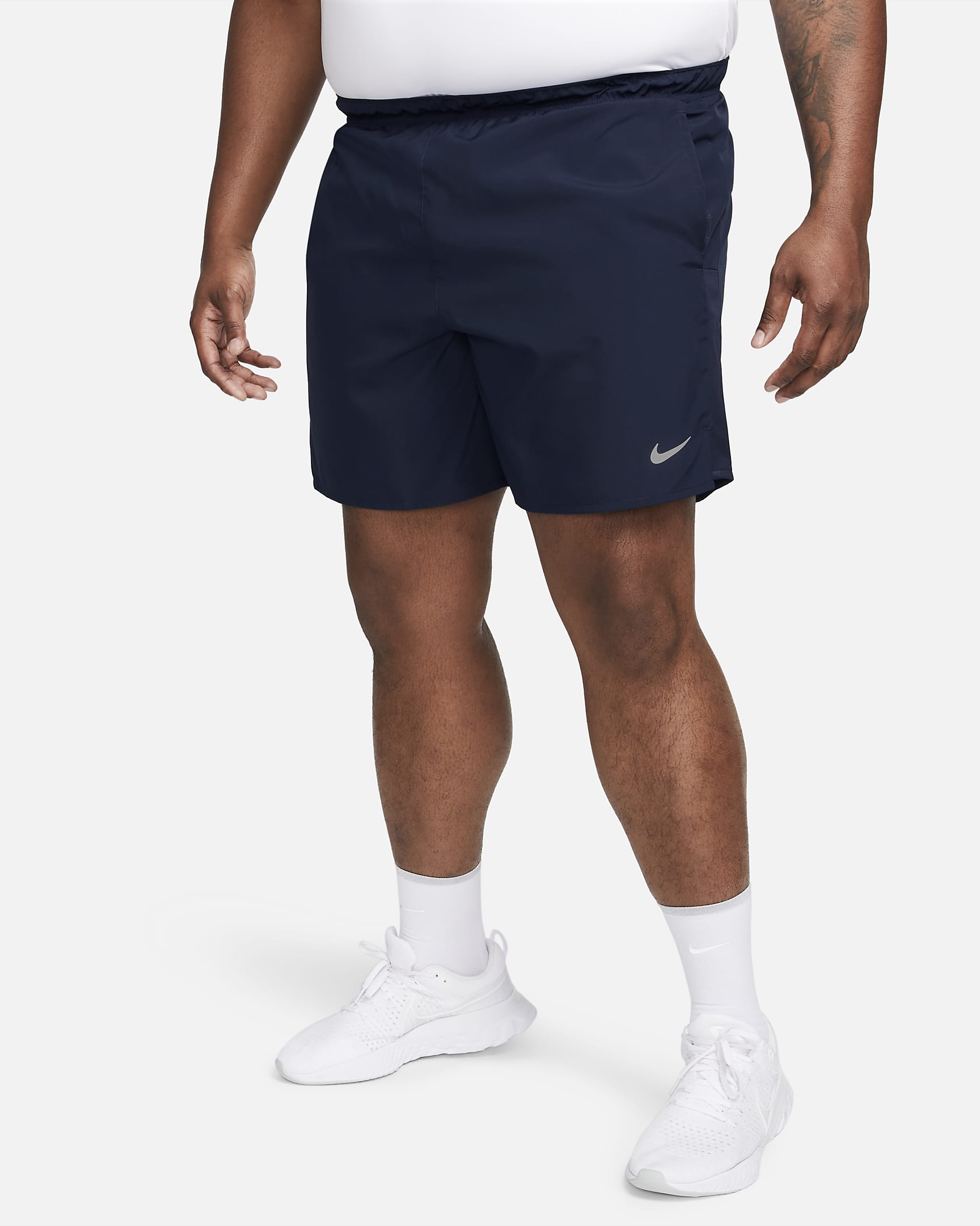 Nike Challenger Men's Dri-FIT 18cm (approx.) Brief-Lined Running Shorts - Obsidian/Obsidian/Black