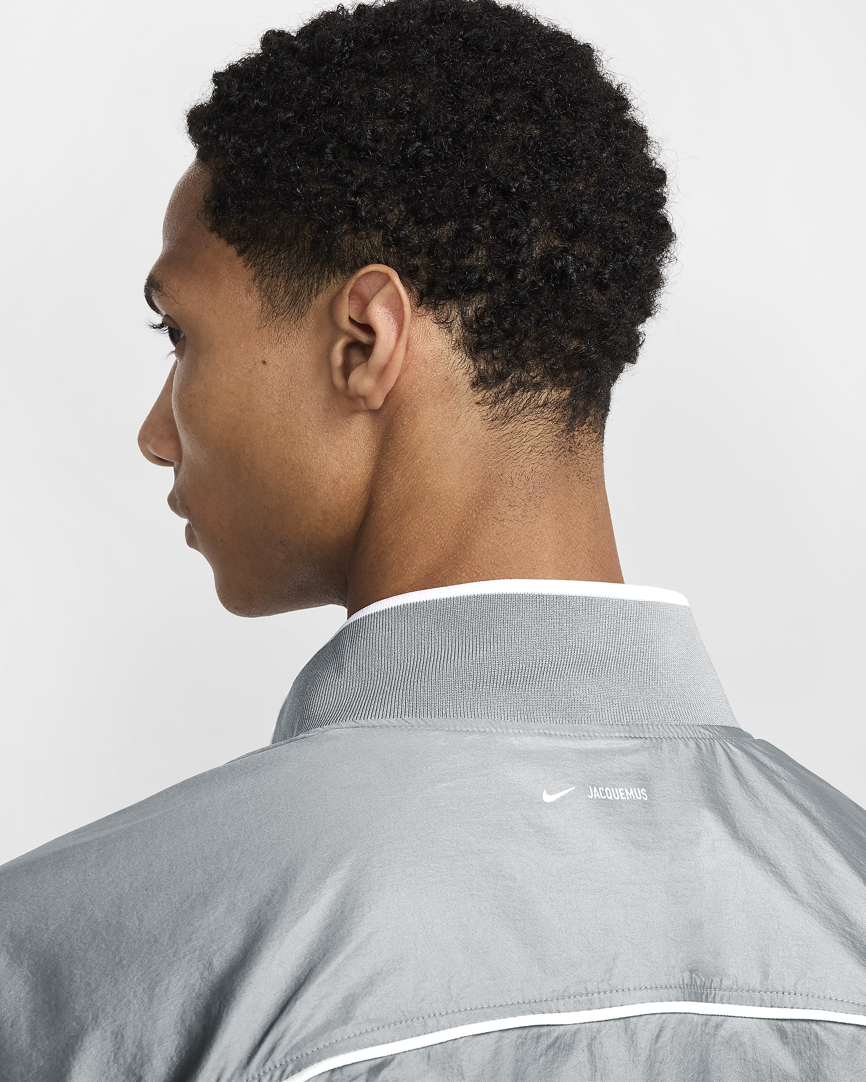 Nike x Jacquemus Track-Jacket - Particle Grey/Weiß