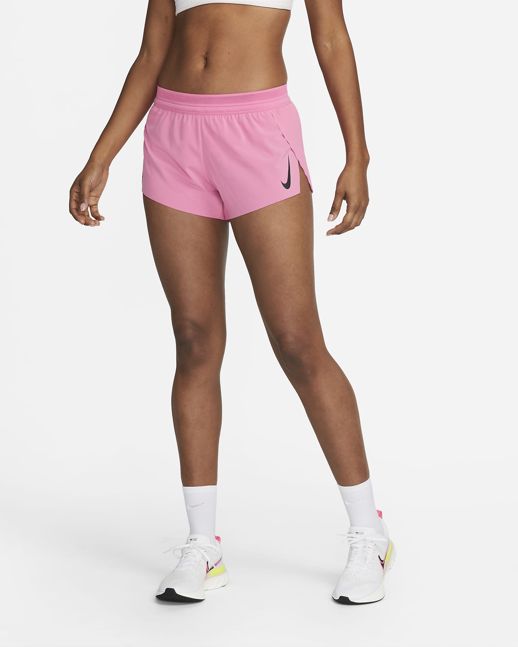 Nike AeroSwift Women's Running Shorts - Pinksicle/Black