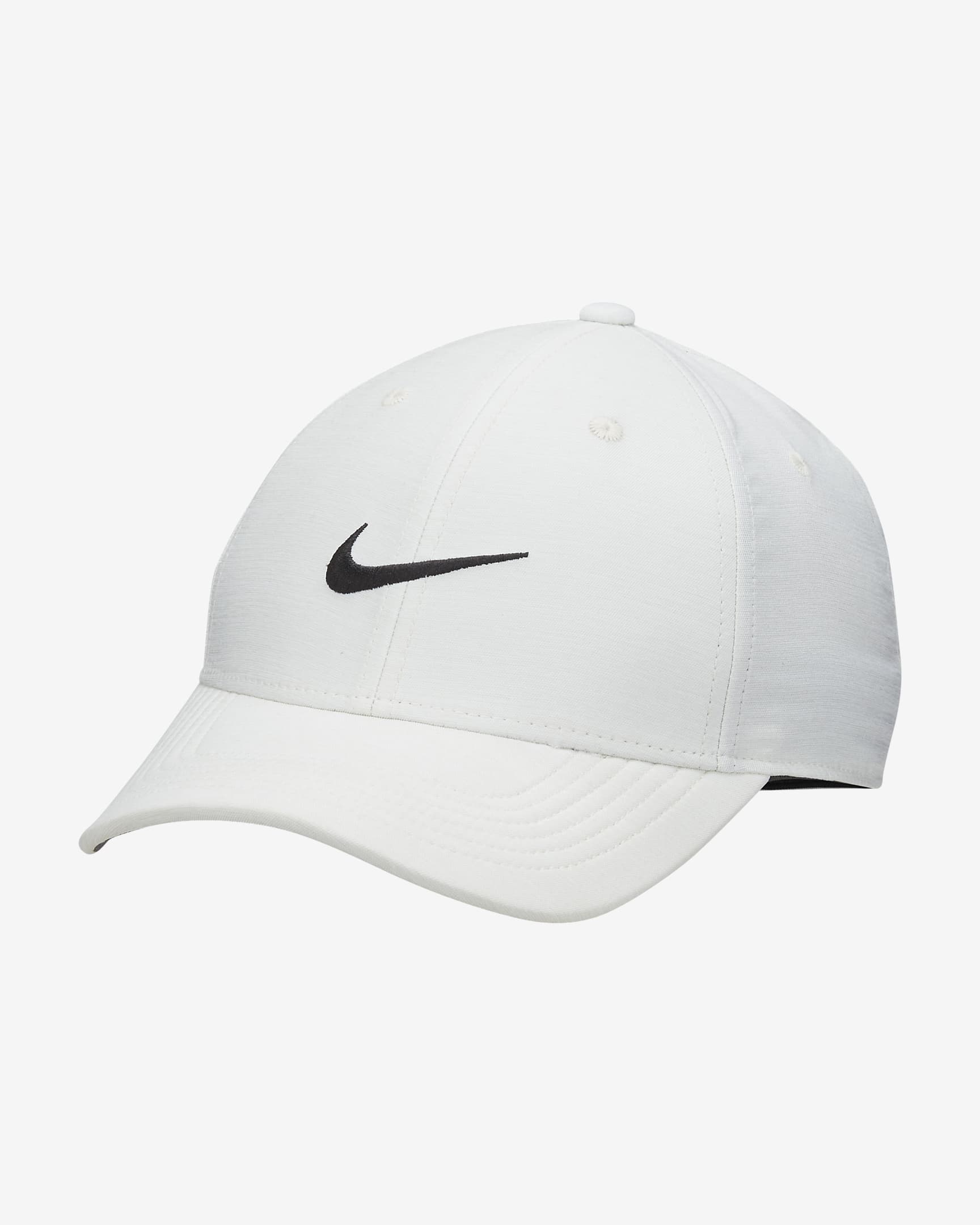 Nike Dri-FIT Club Structured Heathered Cap - White/Photon Dust/Black