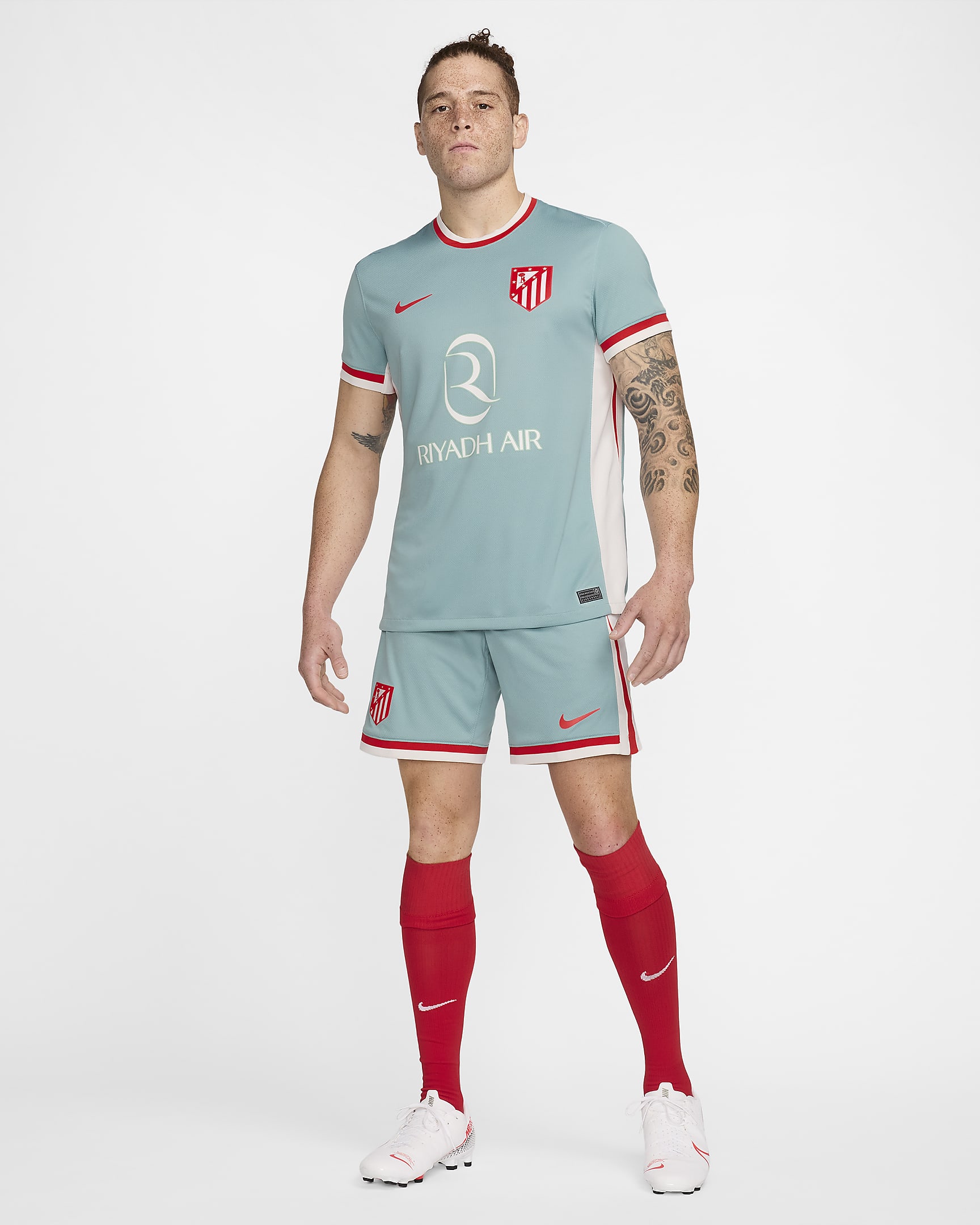 Segunda equipación Stadium Atlético de Madrid 2024/25 Camiseta de fútbol Replica Nike Dri-FIT - Hombre - Cannon/Phantom/Carmesí claro/Carmesí claro