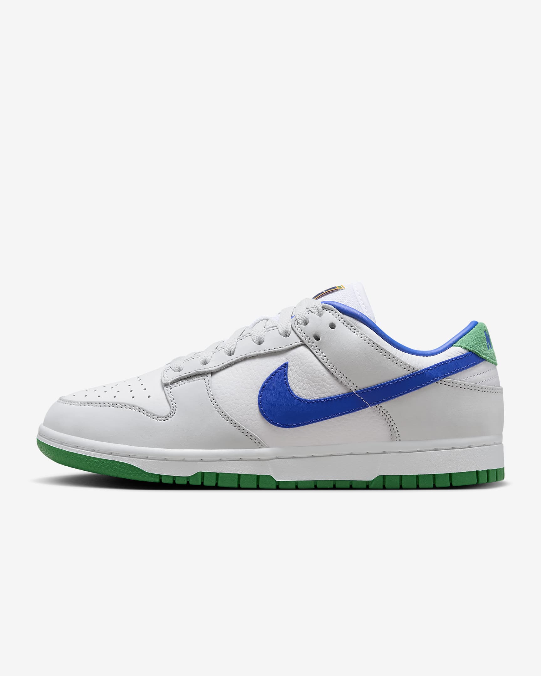 รองเท้าผู้หญิง Nike Dunk Low Premium - ขาว/Photon Dust/Stadium Green/Photo Blue