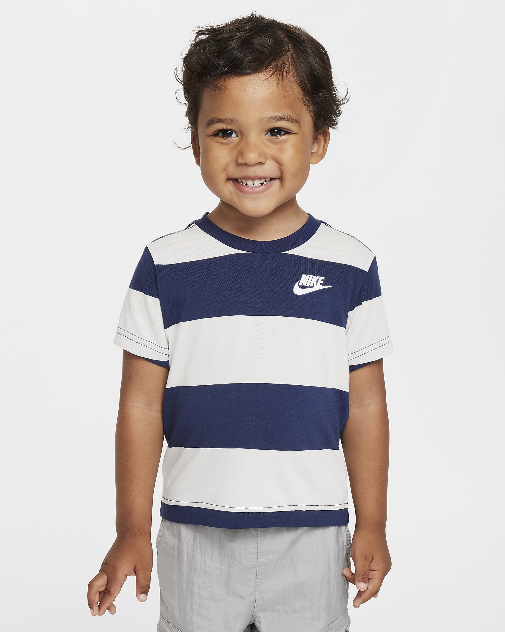 Nike Toddler Rugby Stripe T-Shirt - Midnight Navy