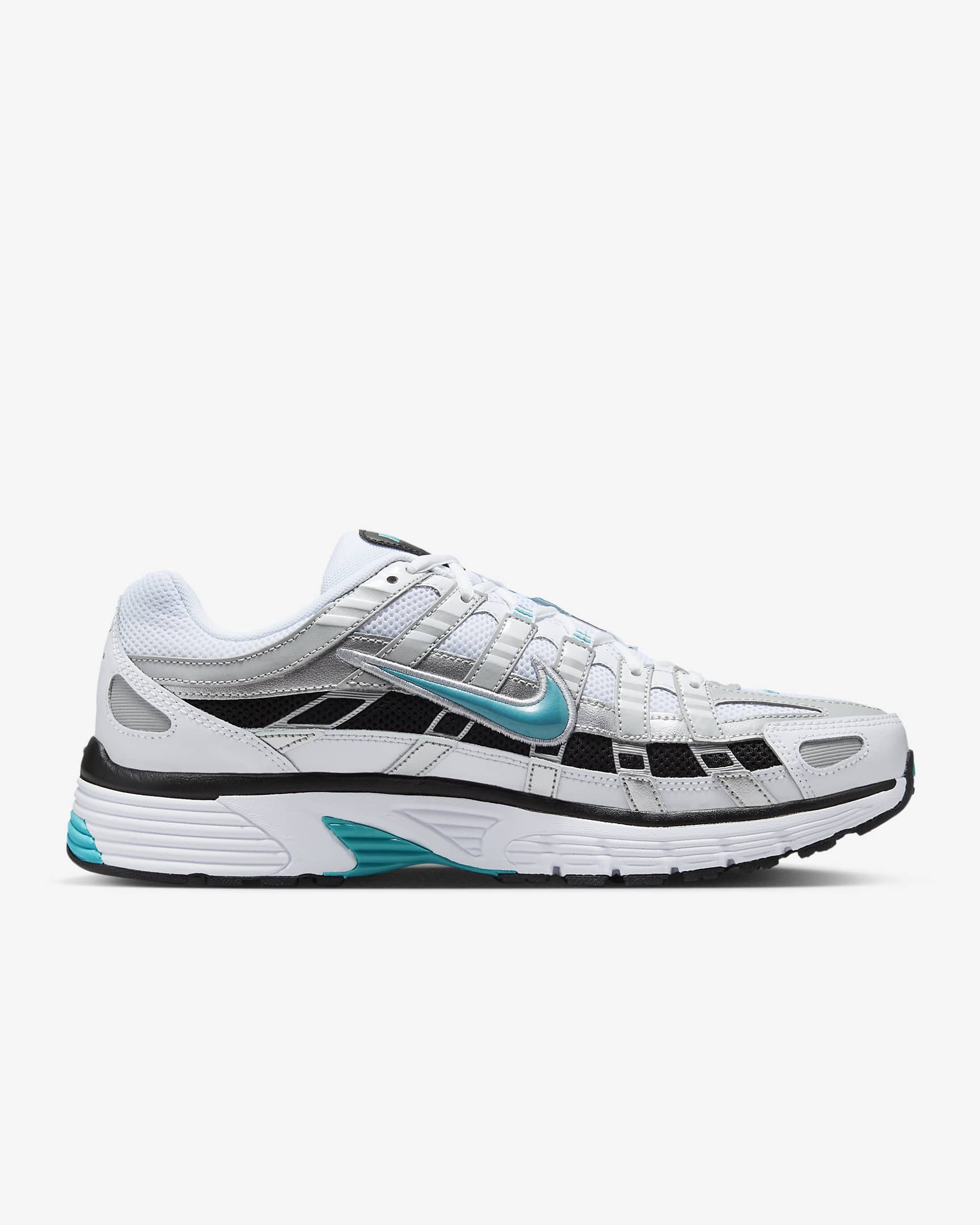 Calzado Nike P-6000 - Blanco/Plata metalizado/Negro/Cactus empolvado