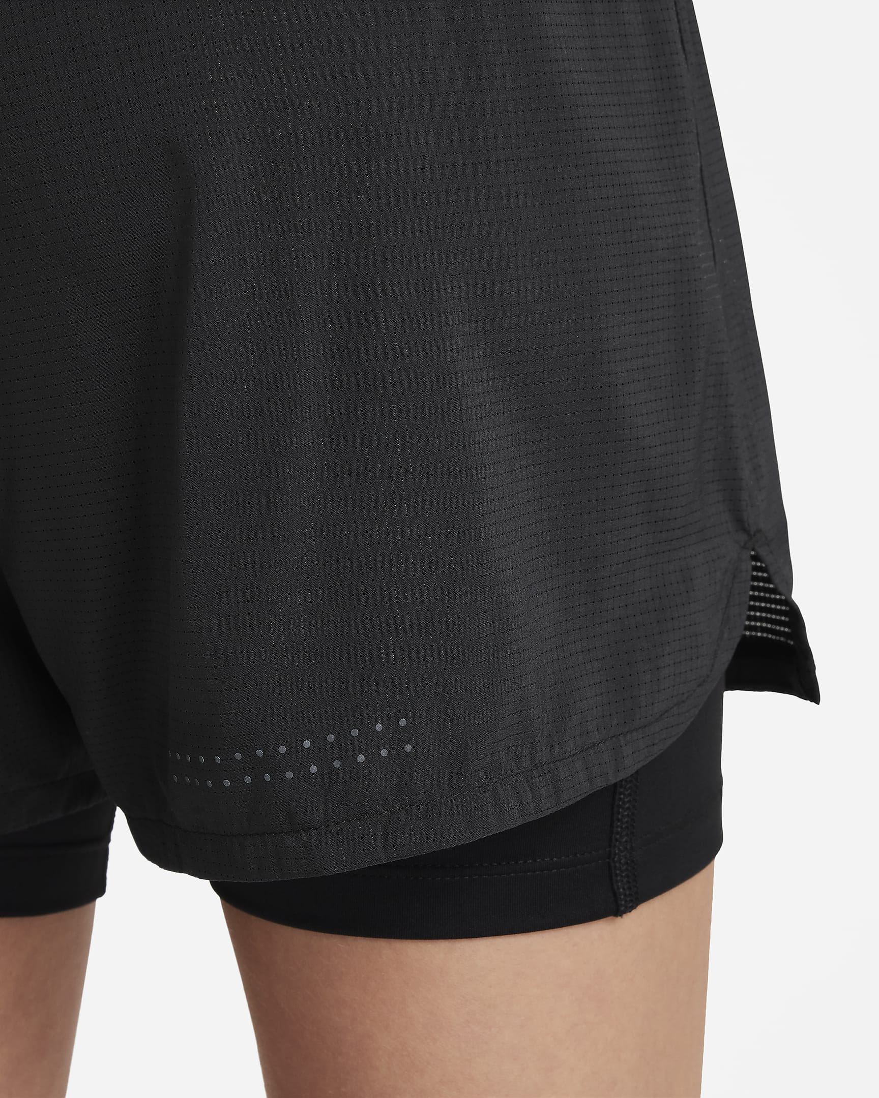 Nike Dri-FIT ADV shorts til store barn (jente) - Svart/Svart/Svart