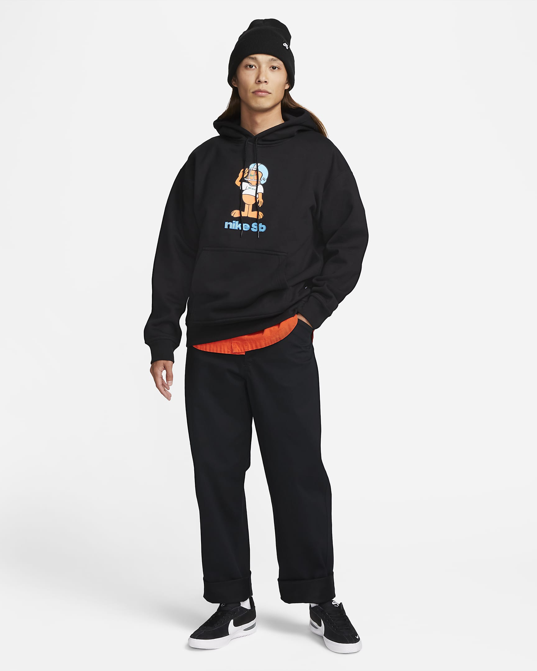 Nike SB Fleece Skate Pullover Hoodie - Black