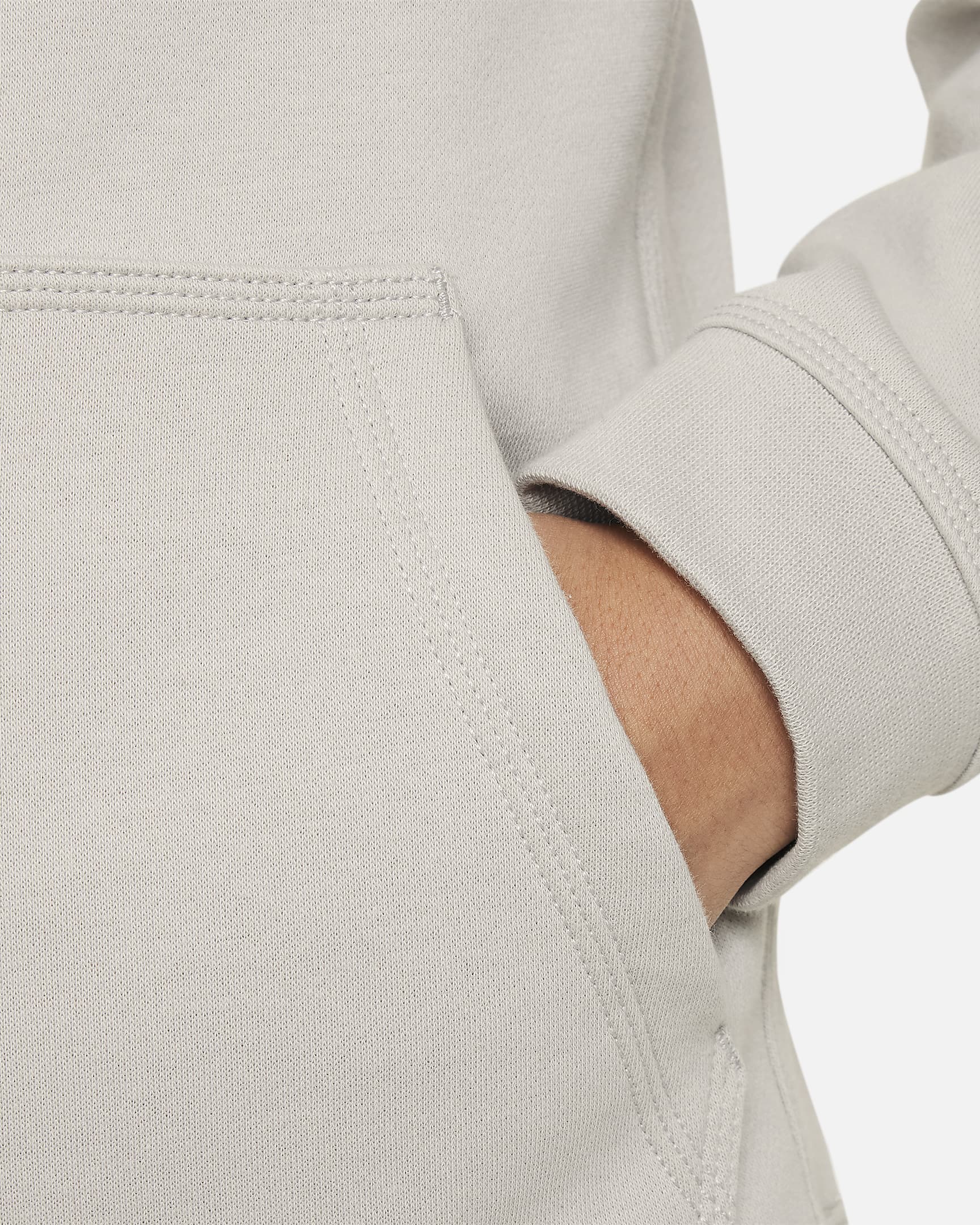 Nike Sportswear Fleece-Hoodie mit Grafik für ältere Kinder (Jungen) - Light Iron Ore