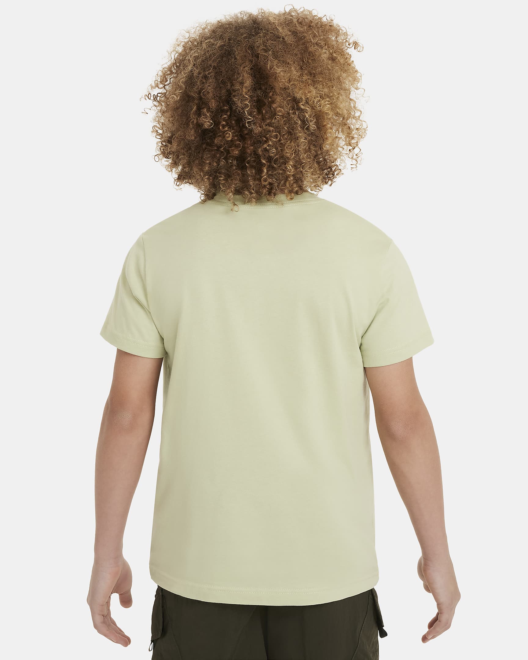 Nike Sportswear T-Shirt für ältere Kinder (Mädchen) - Olive Aura/Cargo Khaki/Weiß