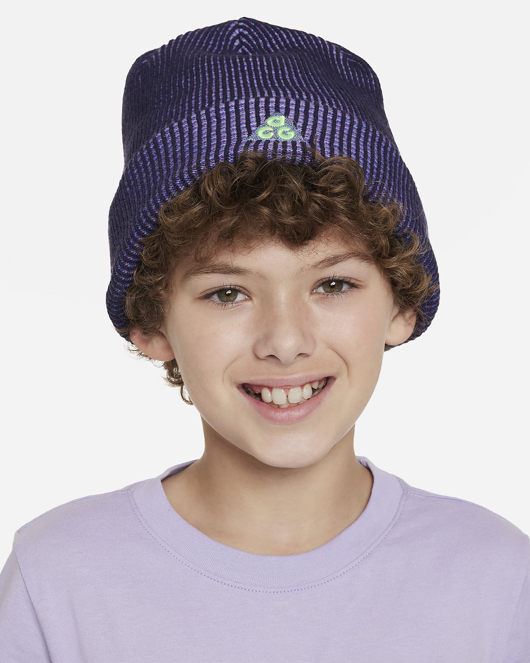 Nike Peak Kids' ACG Beanie - Purple Cosmos/Polar