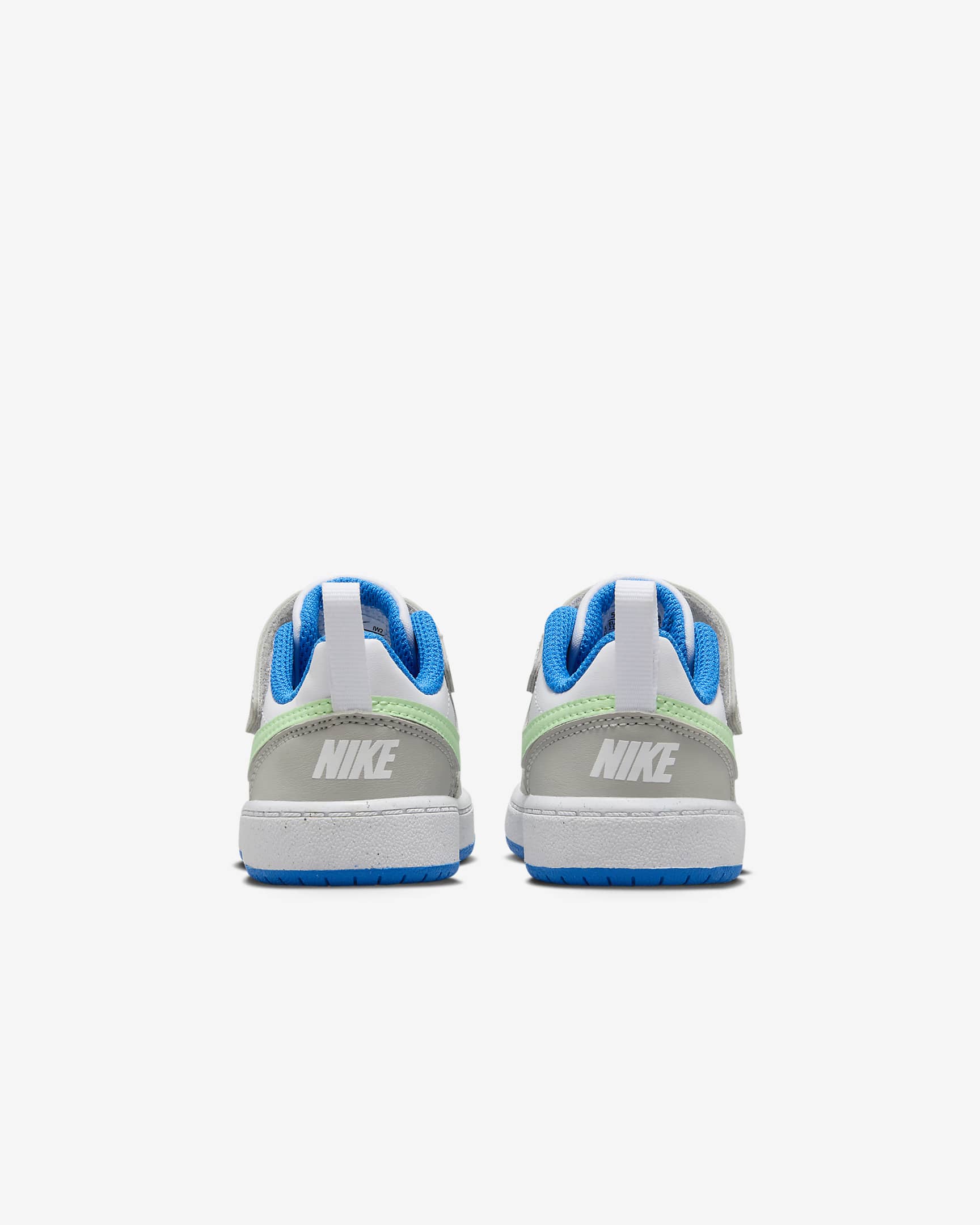 Chaussure Nike Court Borough Low Recraft pour bébé et tout-petit - Light Iron Ore/Blanc/Photo Blue/Vapor Green