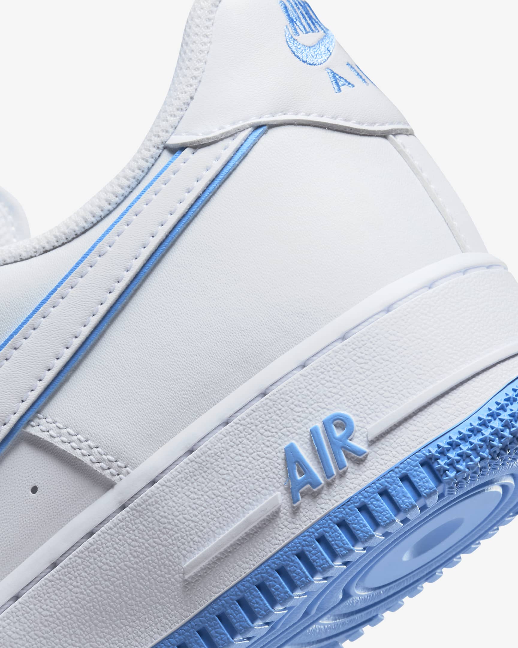 Nike Air Force 1 '07 Men's Shoes - White/White/University Blue