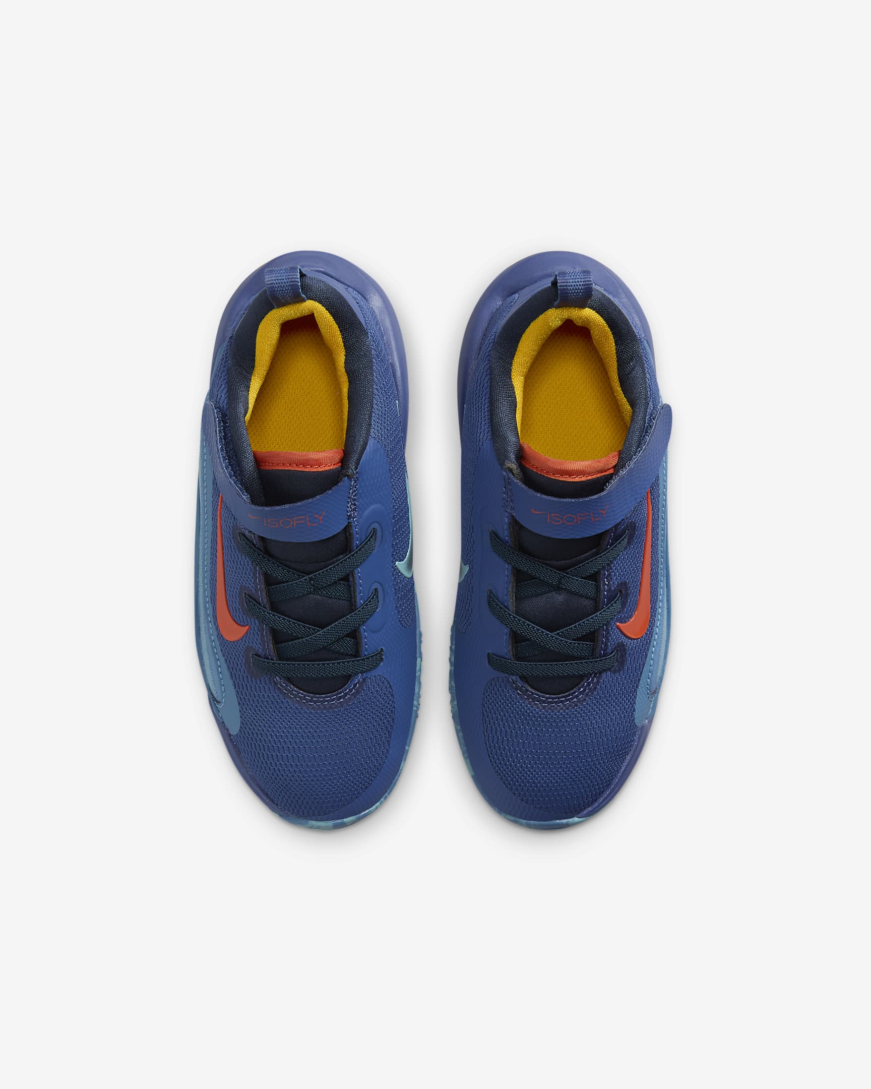 Nike IsoFly Younger Kids' Basketball Shoes - Mystic Navy/Armoury Navy/Aegean Storm/Cosmic Clay