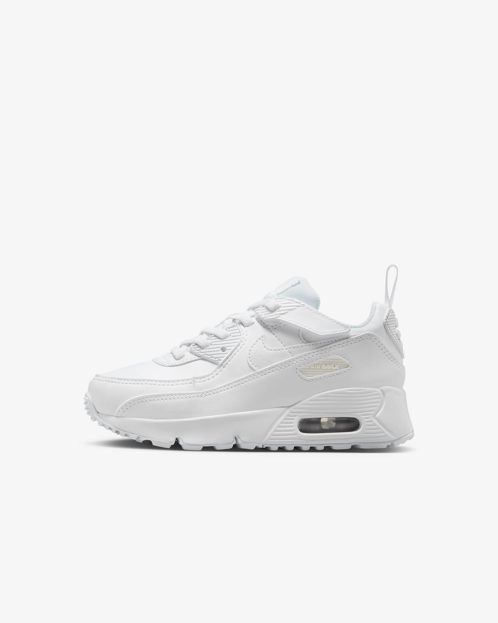 Nike Air Max 90 EasyOn kleuterschoenen - Wit/Metallic Silver/Wit/Wit