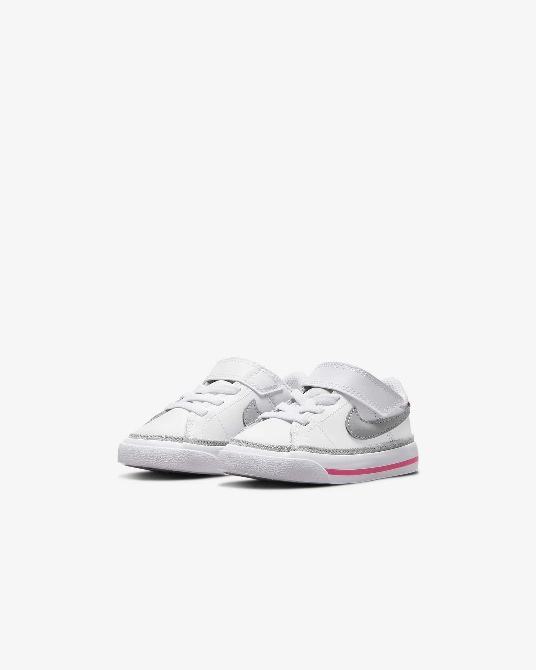 NikeCourt Legacy Baby/Toddler Shoes - White/Pink Prime/Kumquat/Light Smoke Grey