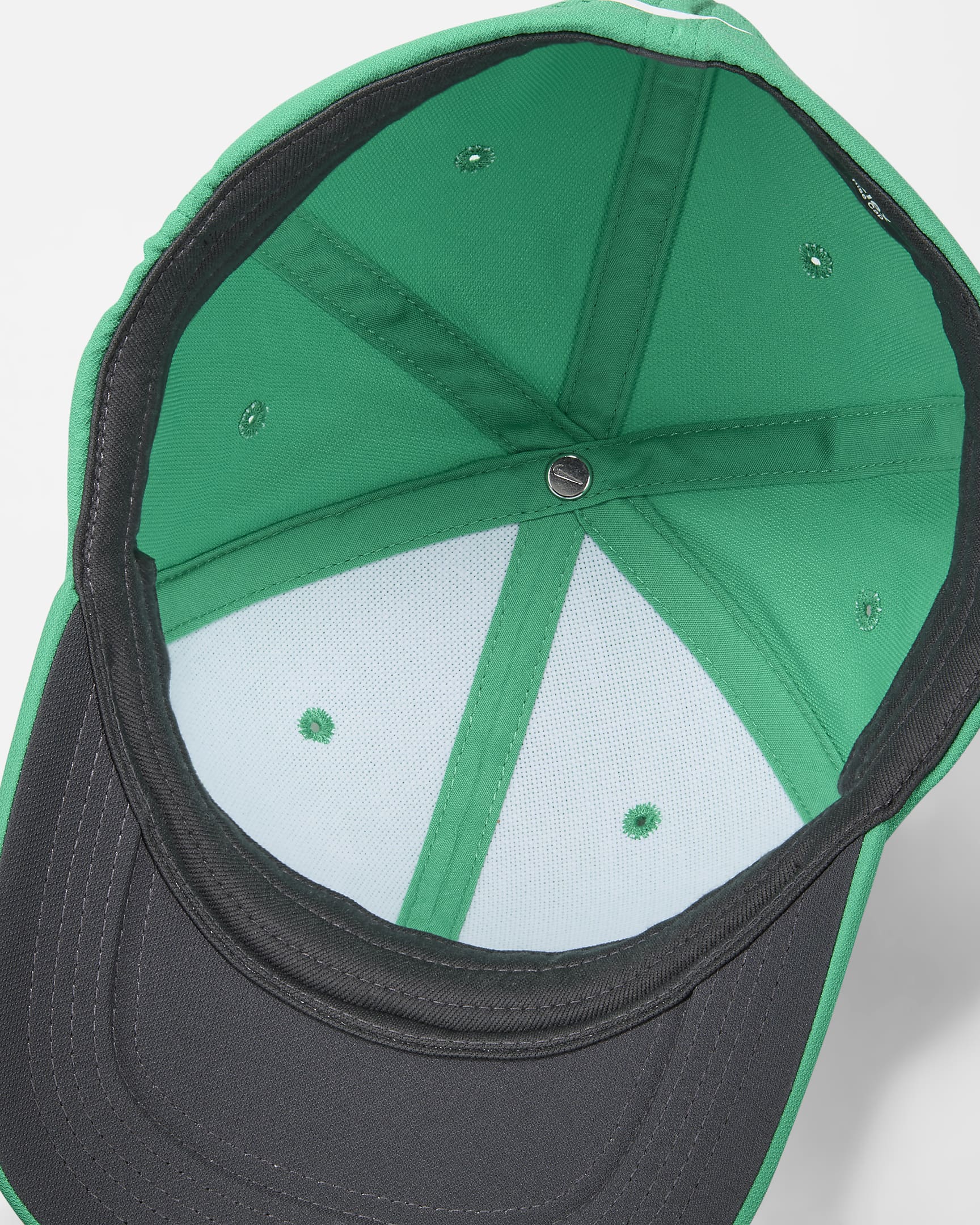 Nike Dri-FIT ADV Rise Structured SwooshFlex Cap - Stadium Green/Anthracite/White