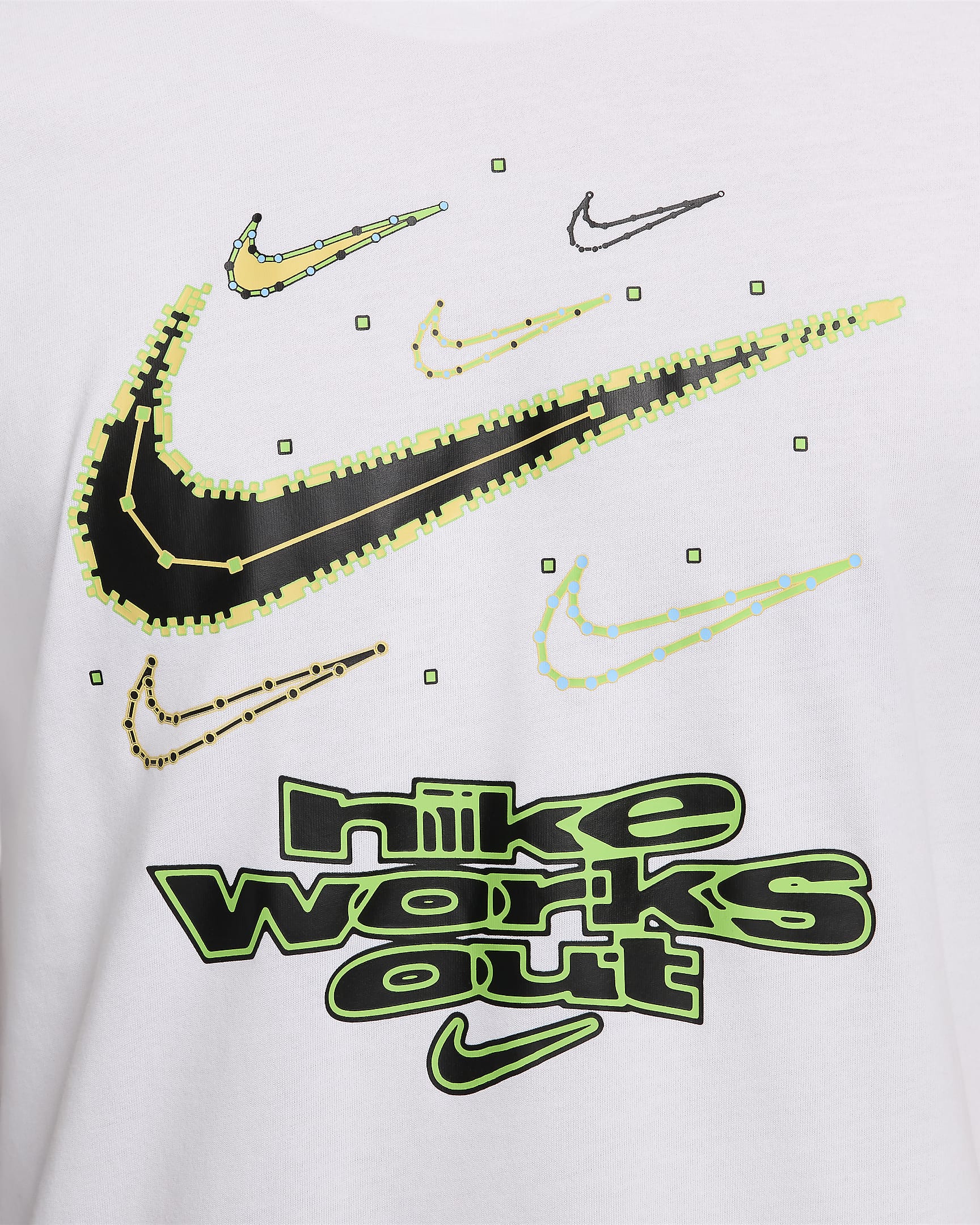 Nike Men's Dri-FIT Fitness T-Shirt - White