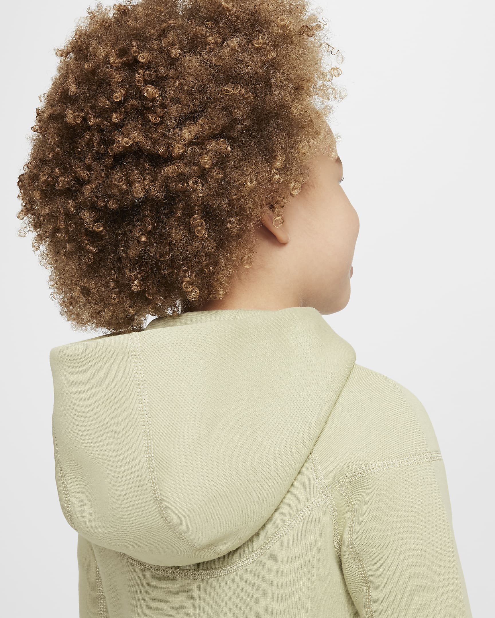 Nike Sportswear Tech Fleece Full-Zip Set Toddler 2-Piece Hoodie Set - Olive Aura