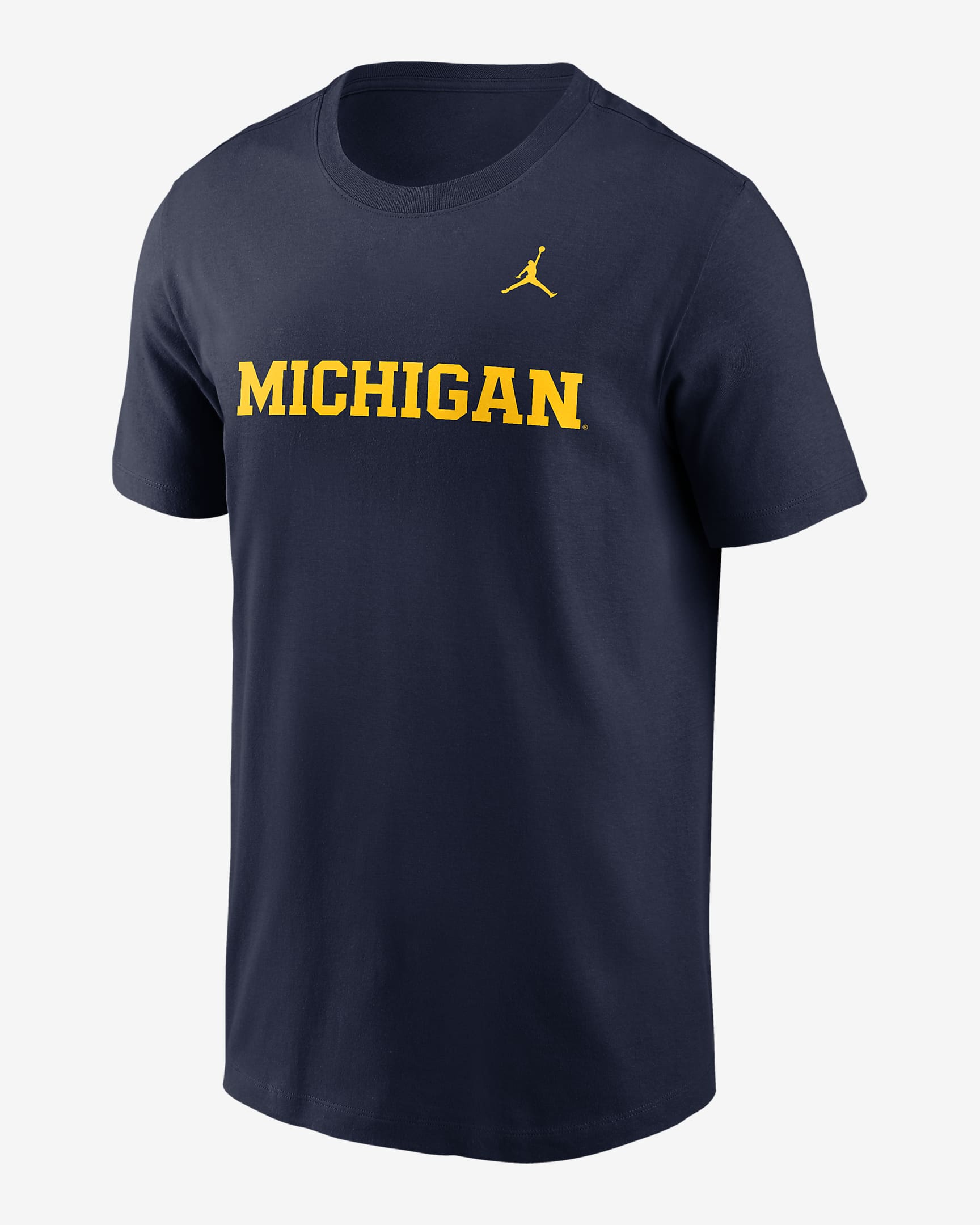 Michigan Wolverines Primetime Wordmark Men's Nike College T-Shirt - Navy