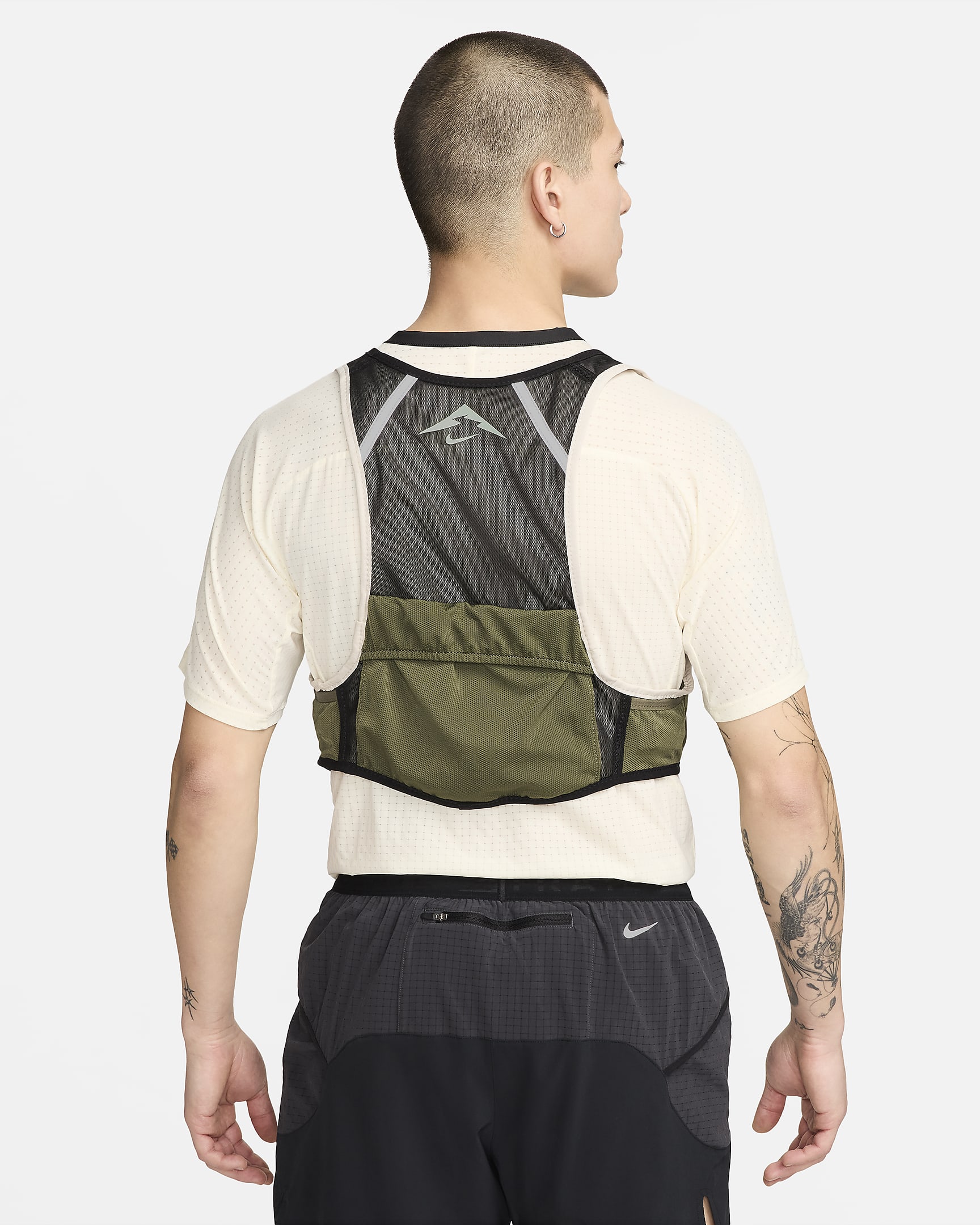 Nike Trail 2.0 Men's Running Gilet - Black/Medium Olive/Vapour Green