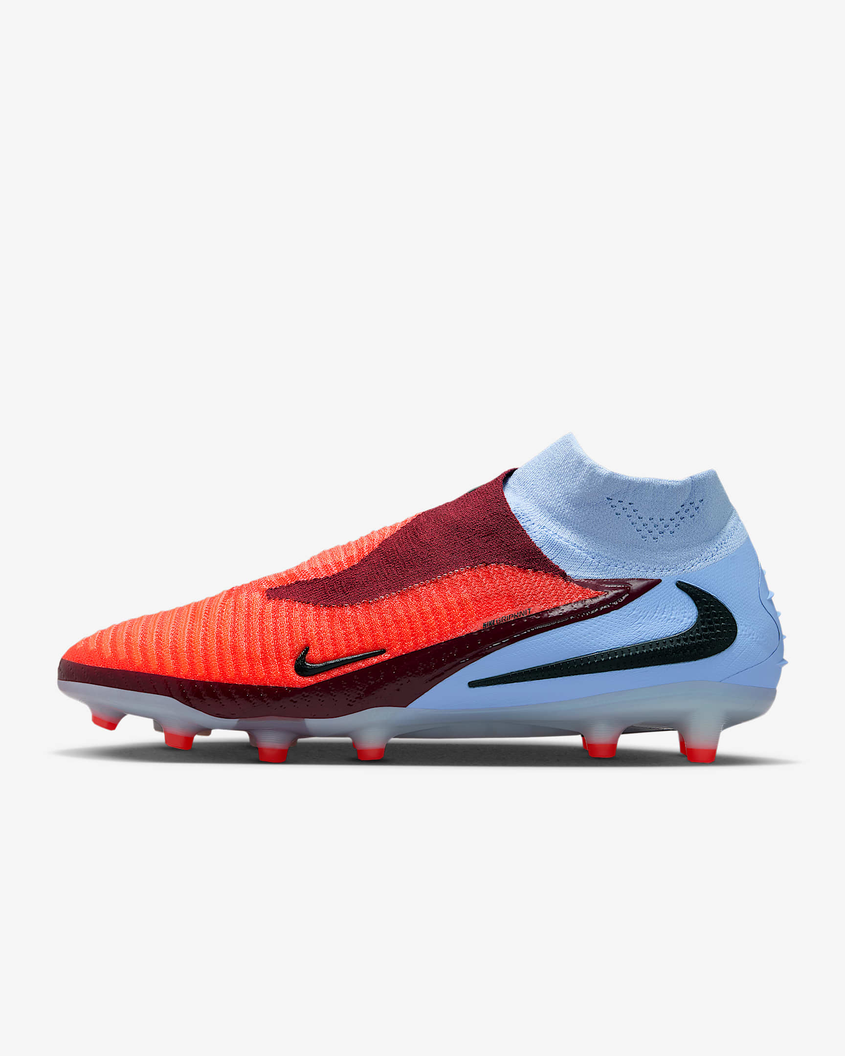 Nike Phantom 6 High Elite Artificial-Grass Football Boot - Royal Tint/Black/Bright Crimson