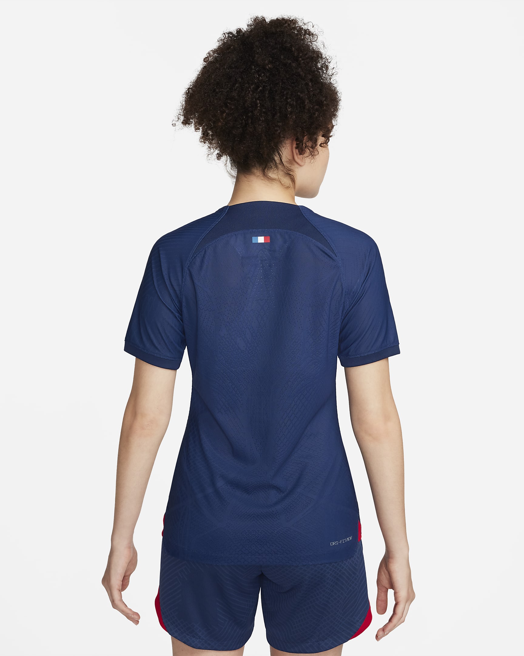 Jersey de fútbol Nike Dri-FIT ADV para mujer Paris Saint-Germain local 2023/24 Match - Azul marino medianoche/Rojo universitario/Rojo universitario