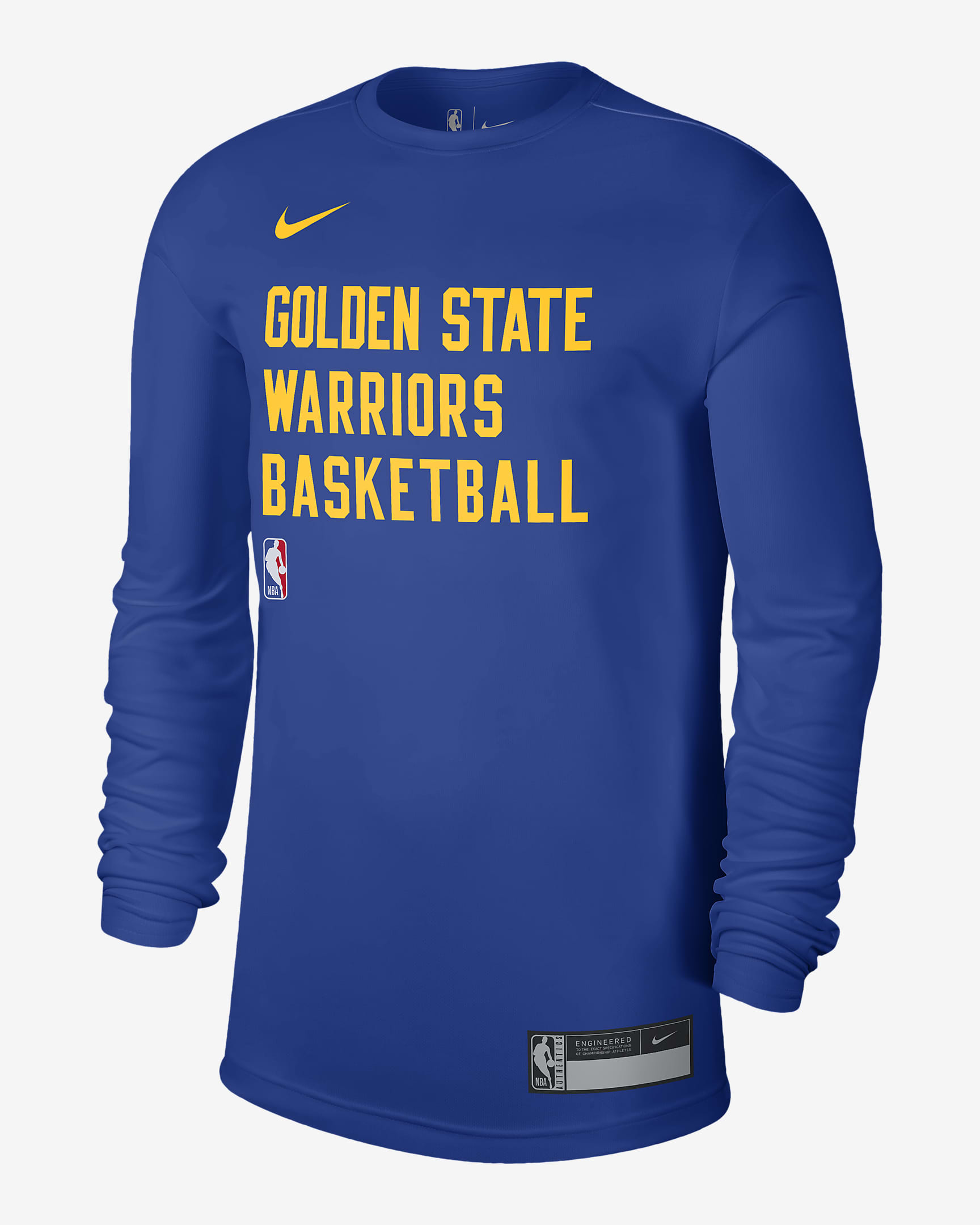 Golden State Warriors Practice Men's Nike Dri-FIT NBA Long-Sleeve T ...