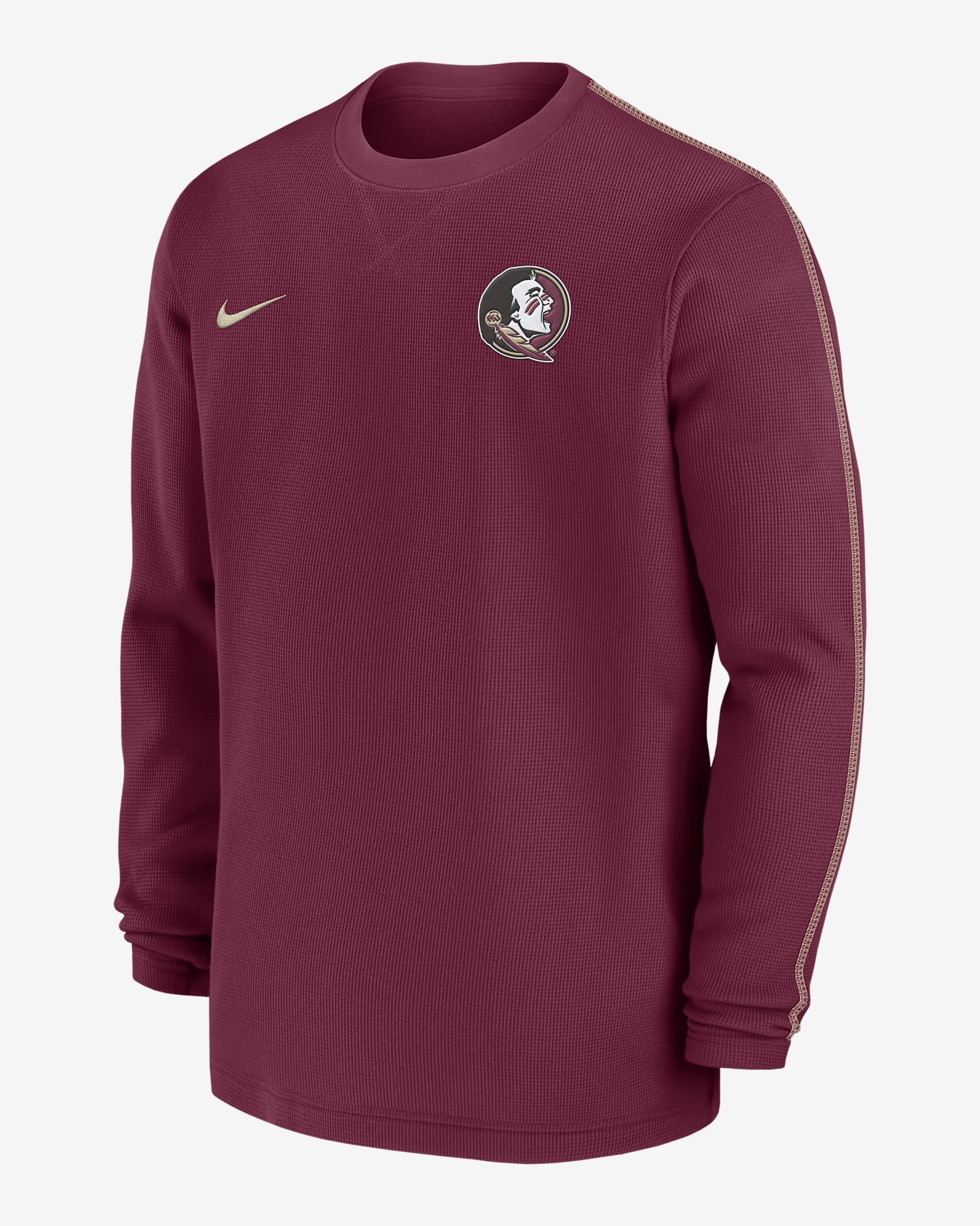 Florida State Seminoles Sideline Coach Men's Nike College Long-Sleeve Top - Team Maroon