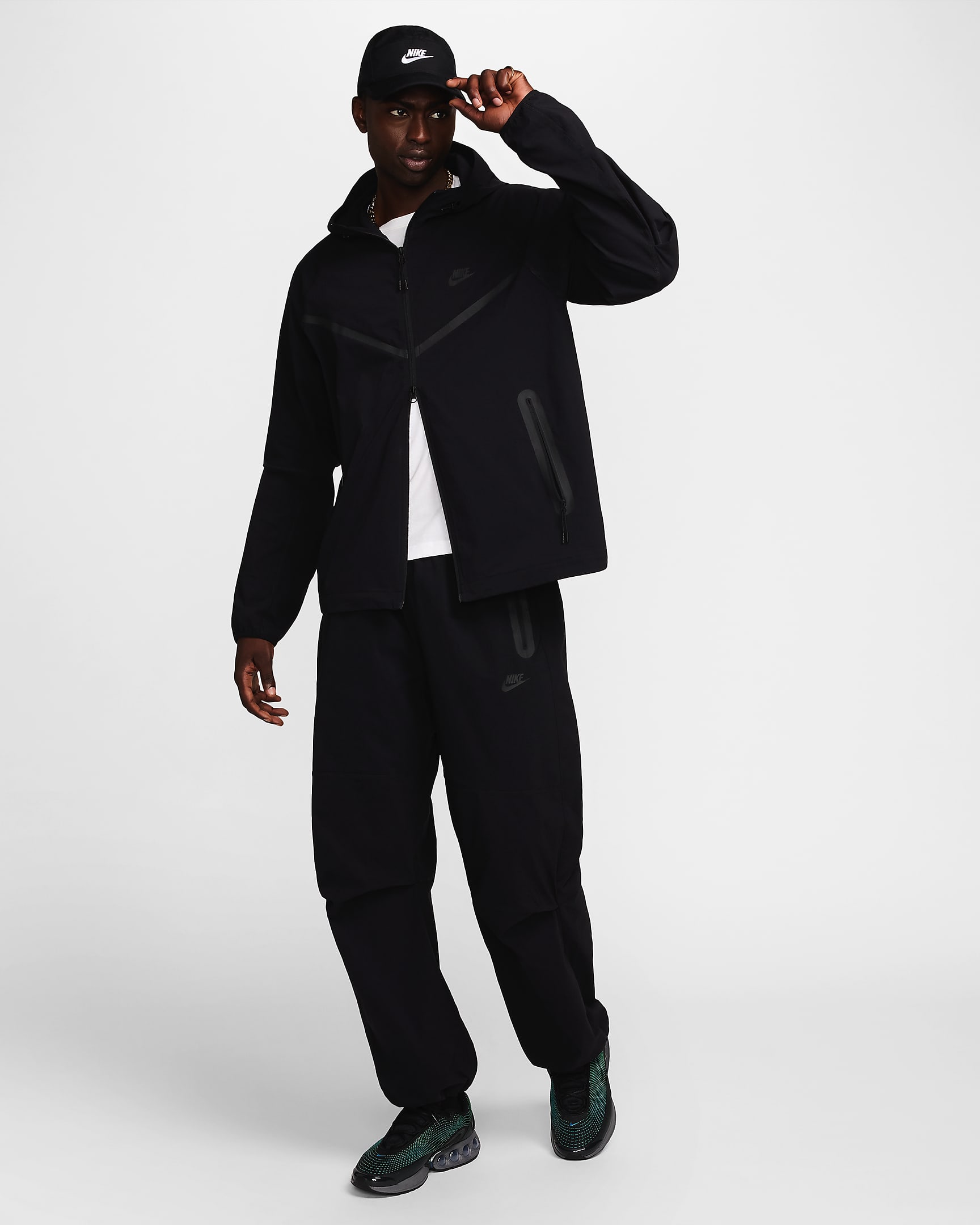 Nike Tech Men's Woven Jacket - Black/Black/Black