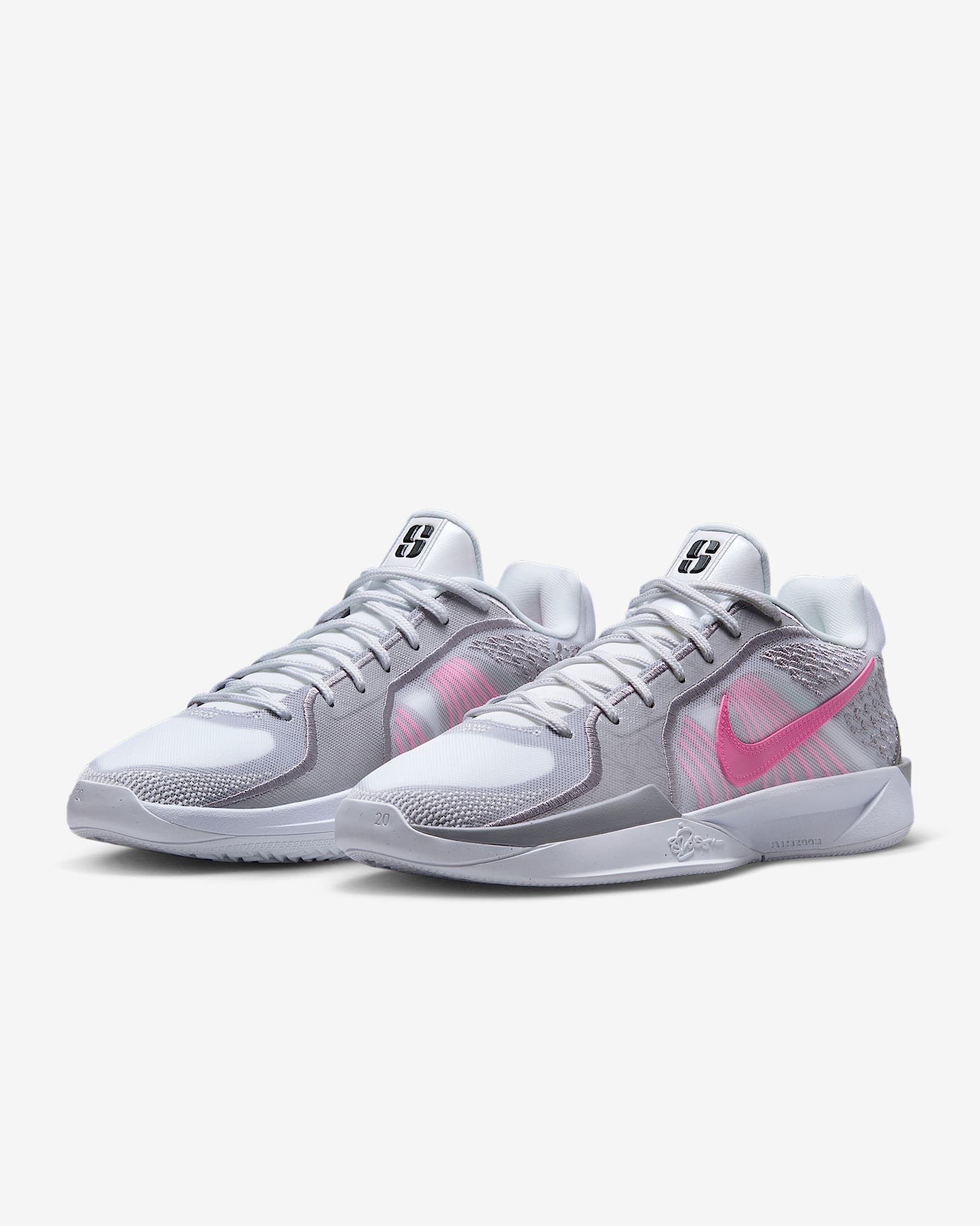 Sabrina 2 Basketball Shoes - White/Cement Grey/Black/Pinksicle