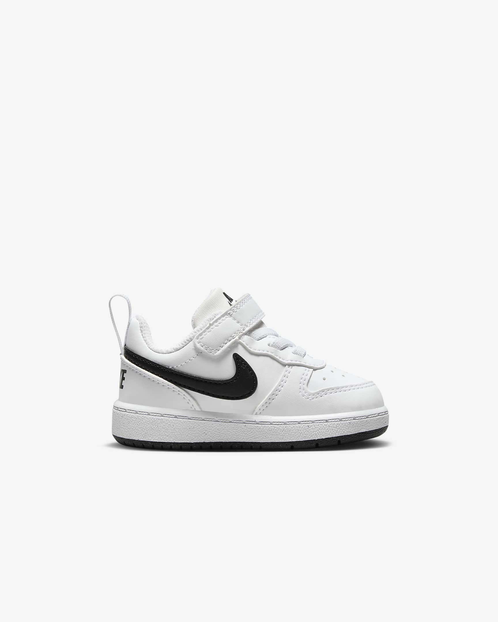 Nike Court Borough Low Recraft schoenen voor baby's/peuters - Wit/Zwart