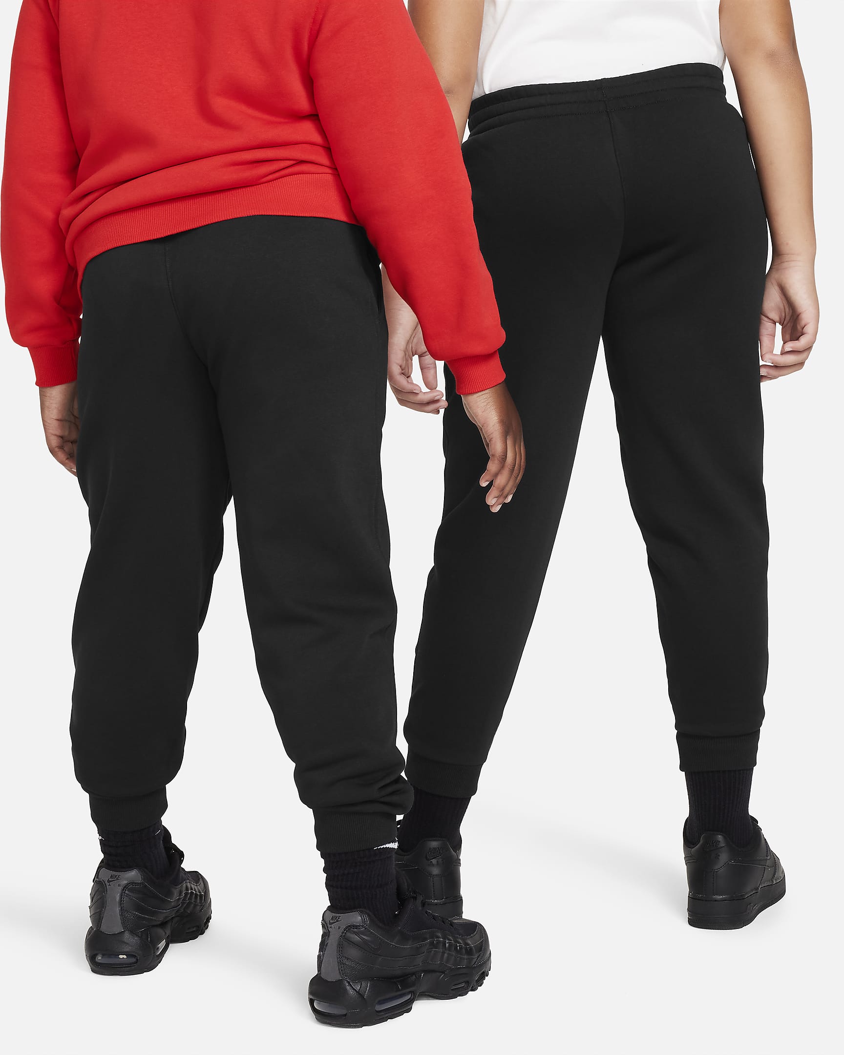 Nike Sportswear Club Fleece Jogger für ältere Kinder (erweiterte Größe) - Schwarz/Weiß