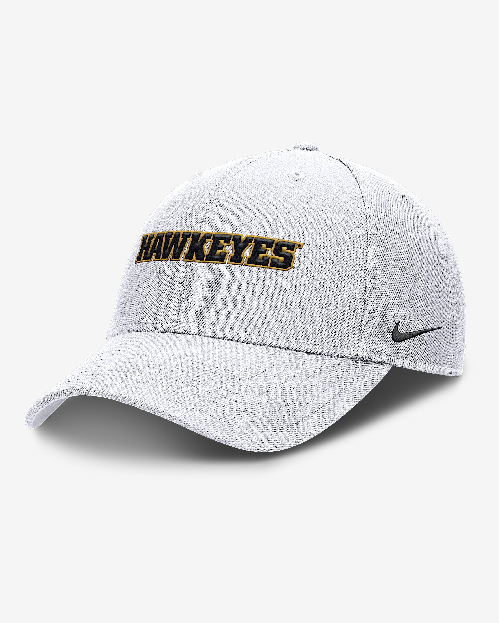 Iowa On-Field Rise Gameday Men's Nike Dri-FIT College Trucker Adjustable Hat - White