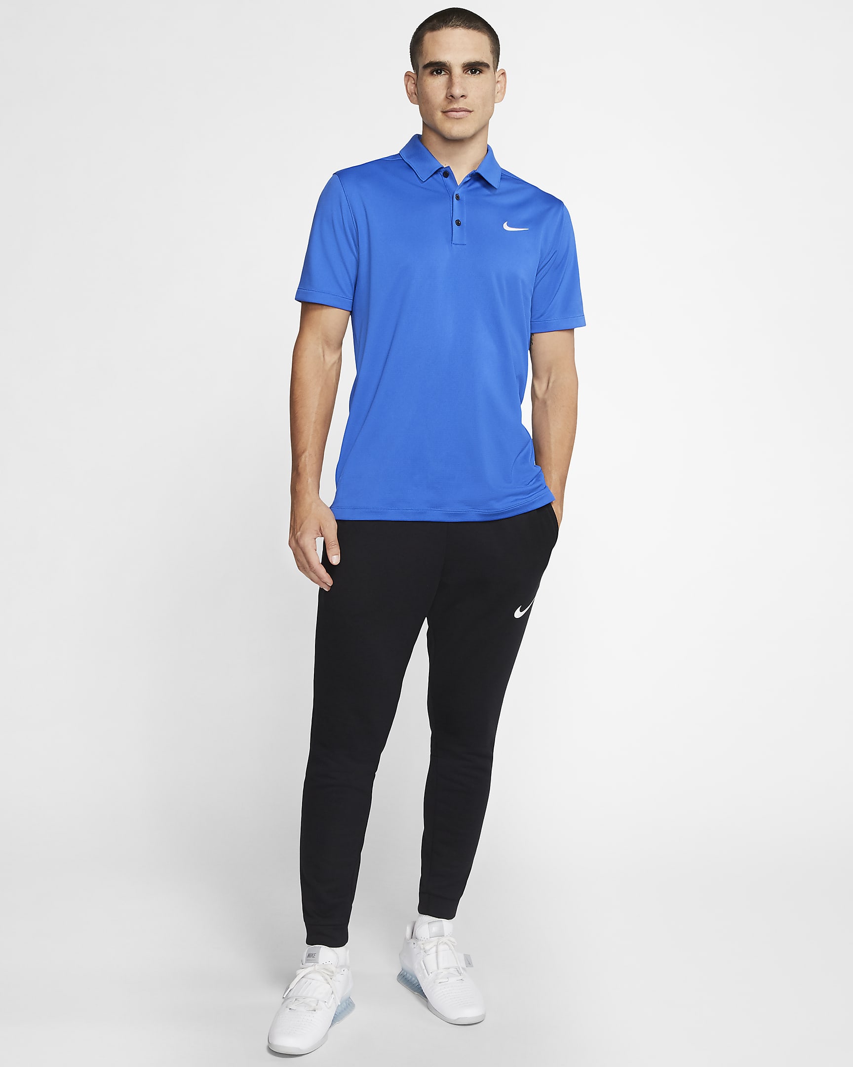 Nike Men's Football Polo - Game Royal/Black/White