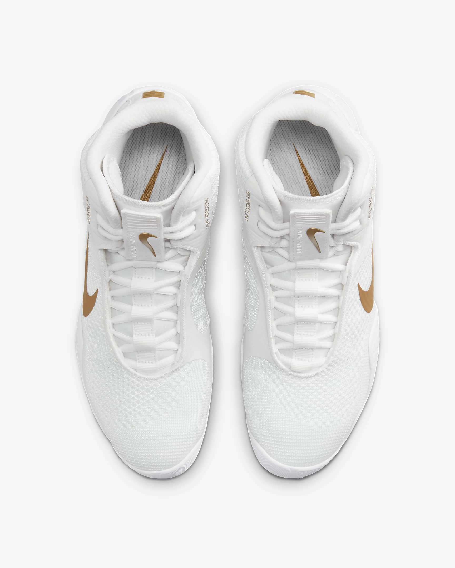 Nike Tawa Men's Wrestling Shoes - White/White/White/Metallic Gold