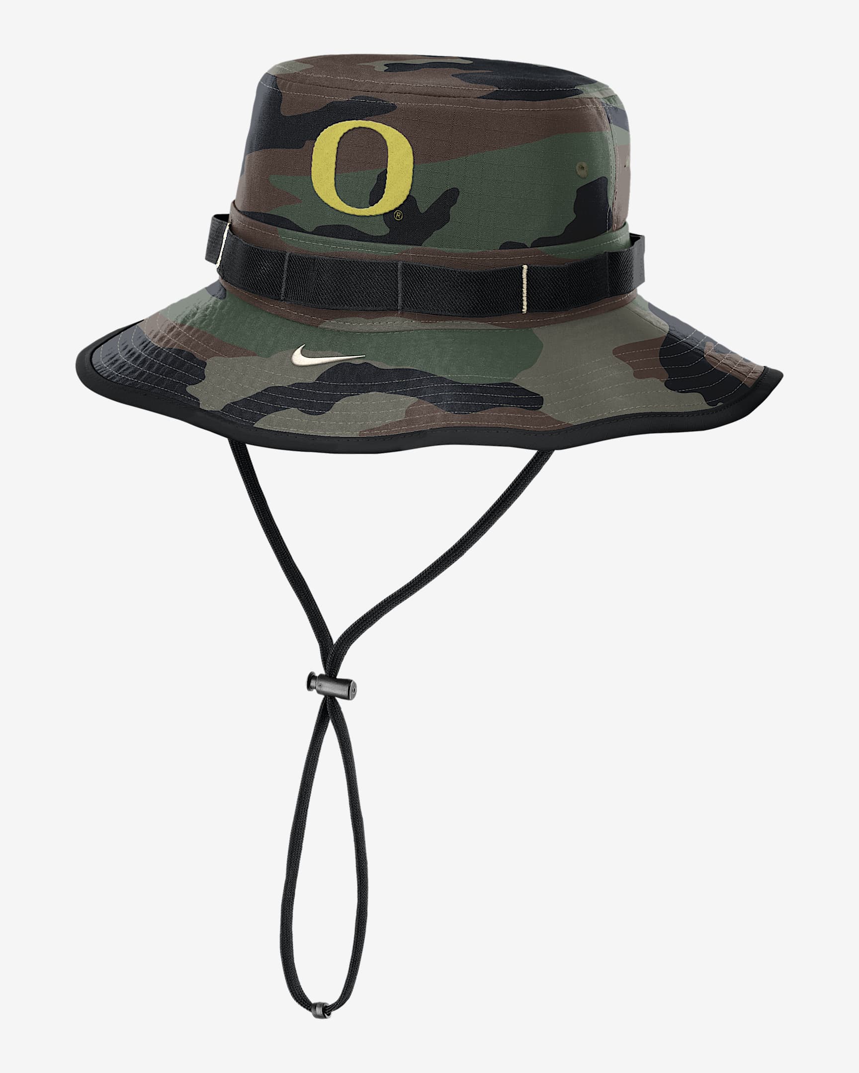 Oregon 2025 Military Appreciation Boonie Men's Nike Dri-FIT College Bucket Hat - Olive