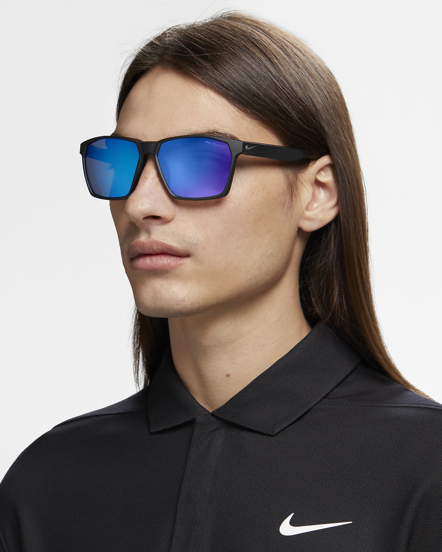 Lentes de sol para golf Nike Maverick Polarized - Negro/Plata