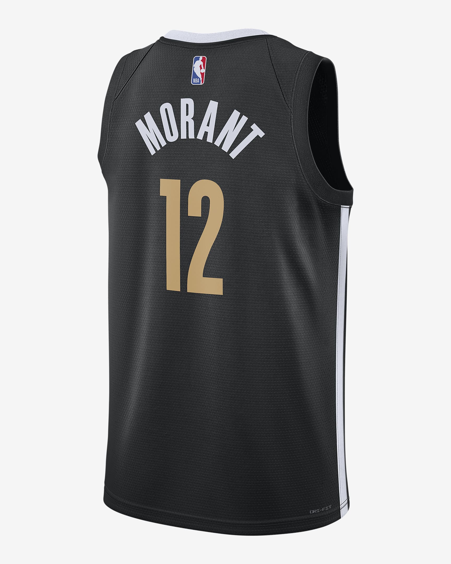 Ja Morant Memphis Grizzlies City Edition 2023/24 Nike Dri-FIT NBA Swingman-spillertrøje til mænd - sort