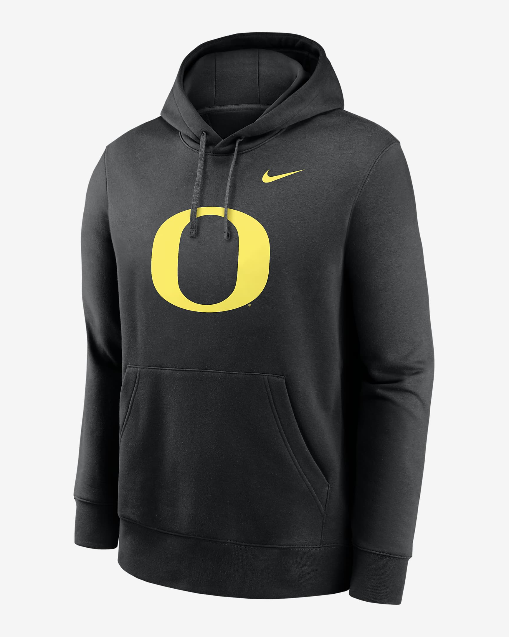 Oregon Ducks Primetime Evergreen Club Primary Logo Men's Nike College Pullover Hoodie - Black