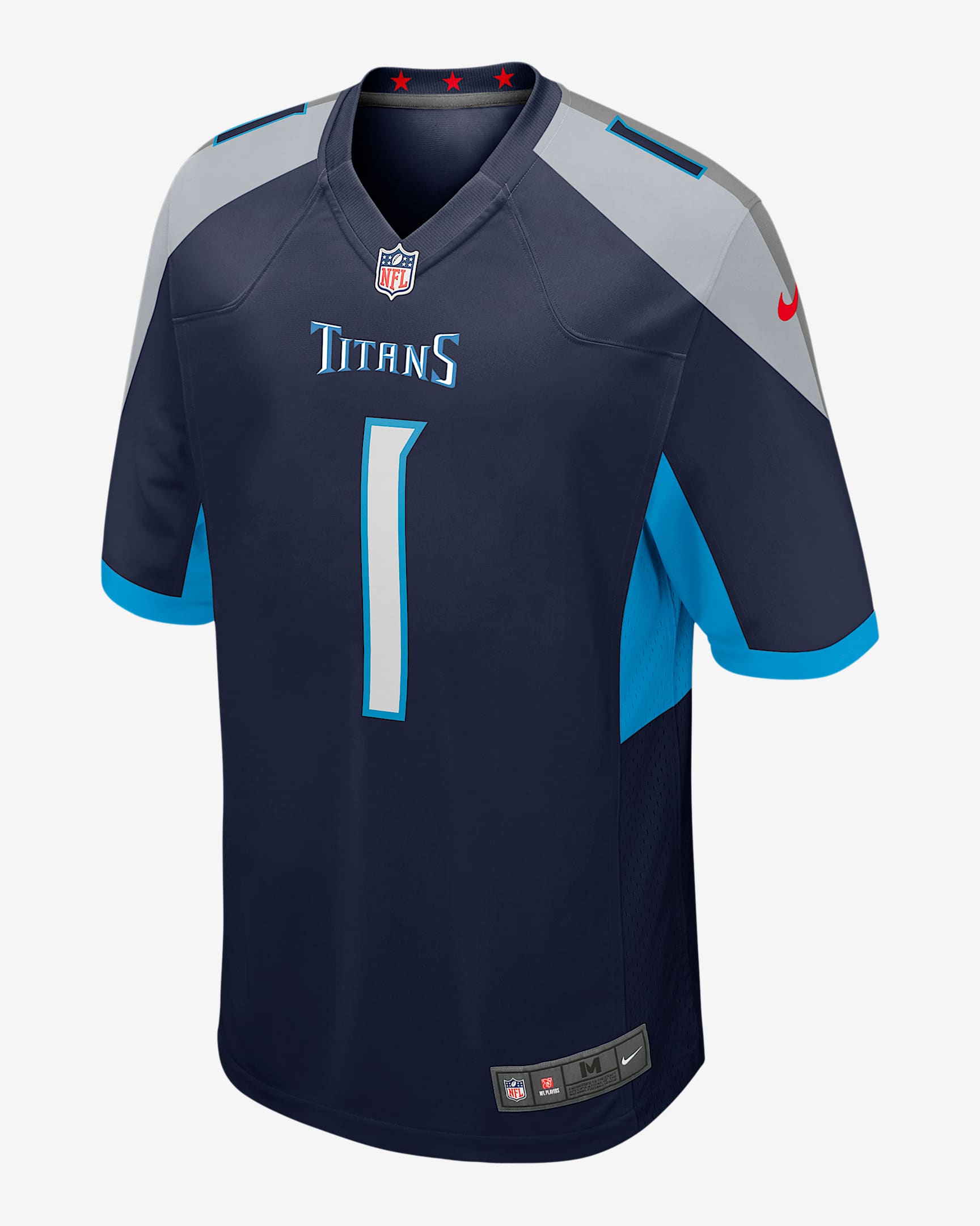 Cam Ward Tennessee Titans 2025 NFL Draft First Round Pick Men's Nike NFL Game Jersey - Navy