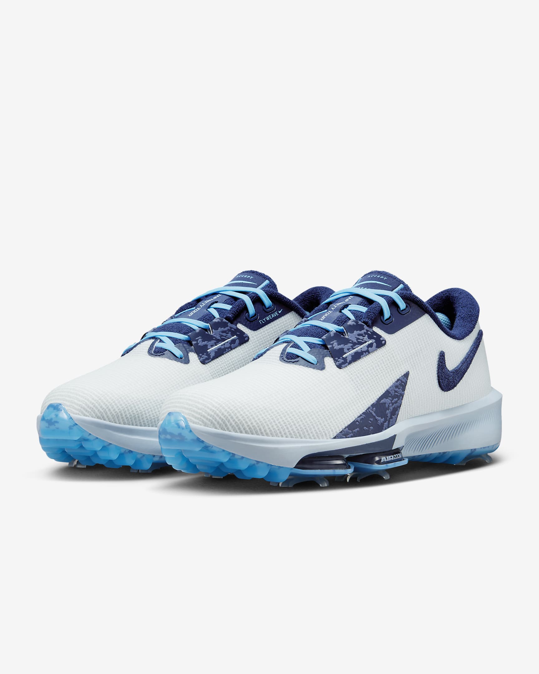 Nike Air Zoom Infinity Tour NRG golfcipő - Fehér/Aquarius Blue/Light Armory Blue/Midnight Navy