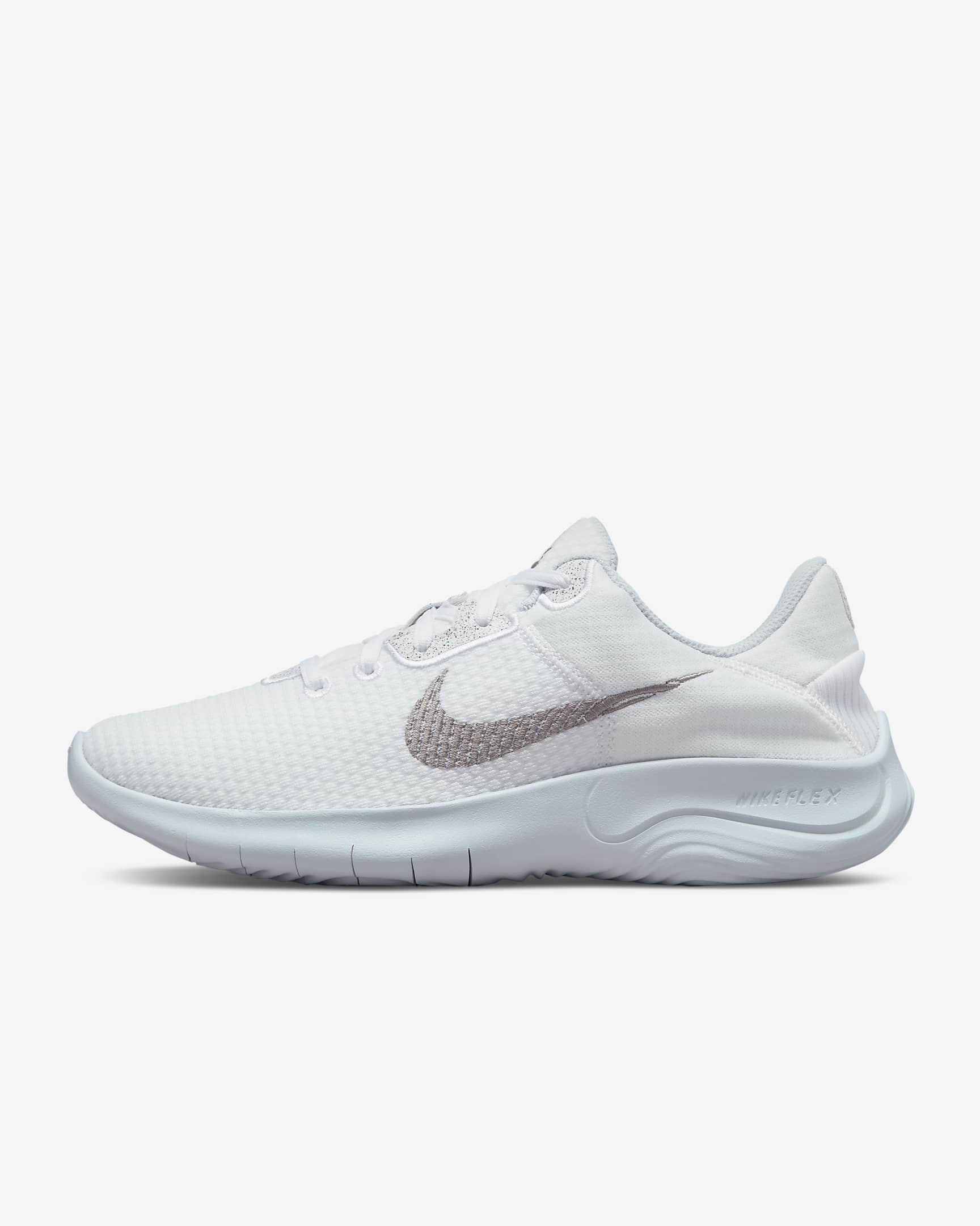 Nike Experience Run 11 Women's Road Running Shoes - White/Pure Platinum/Metallic Silver