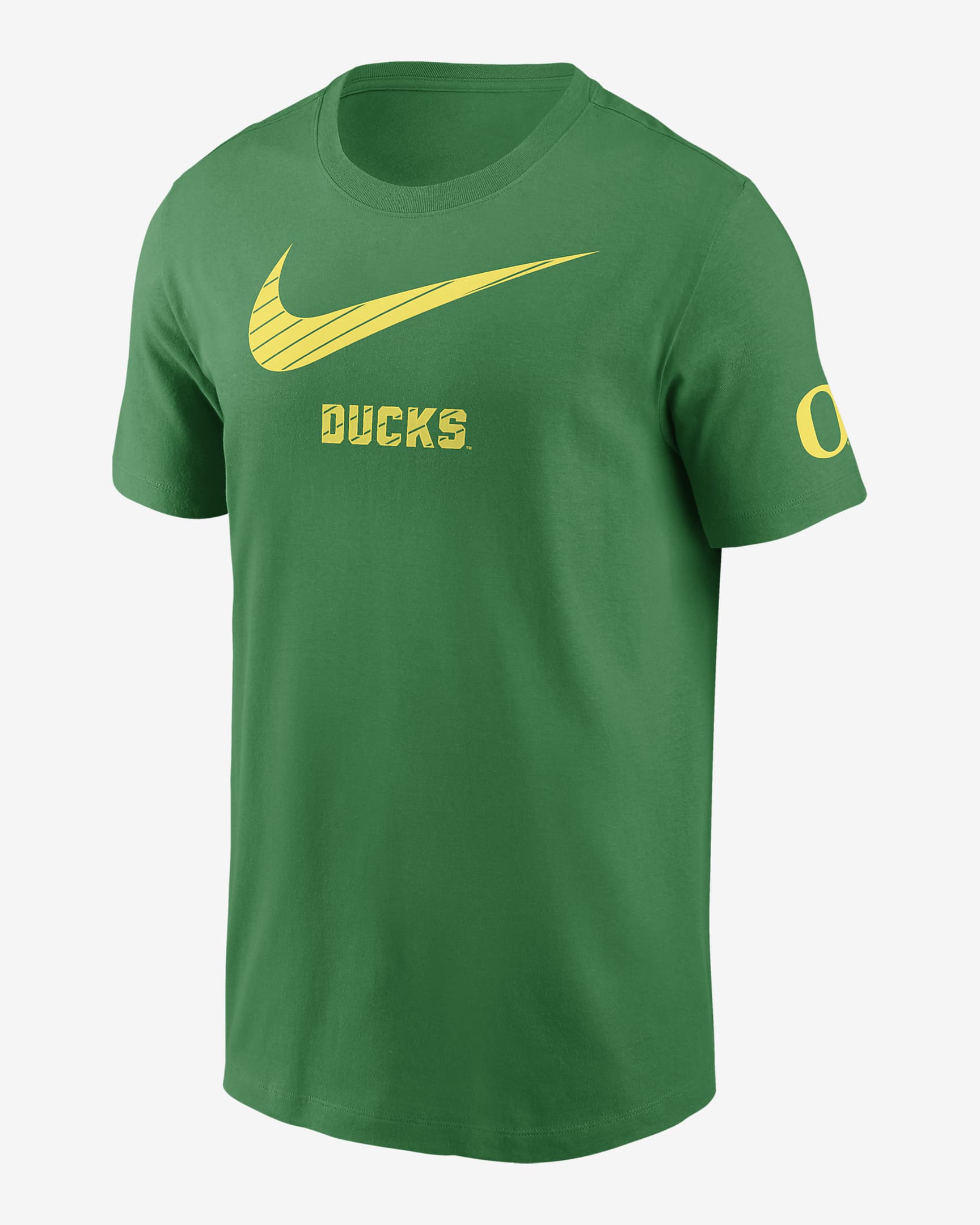 Playera universitaria Nike para hombre Oregon Ducks Campus Mascot - Verde