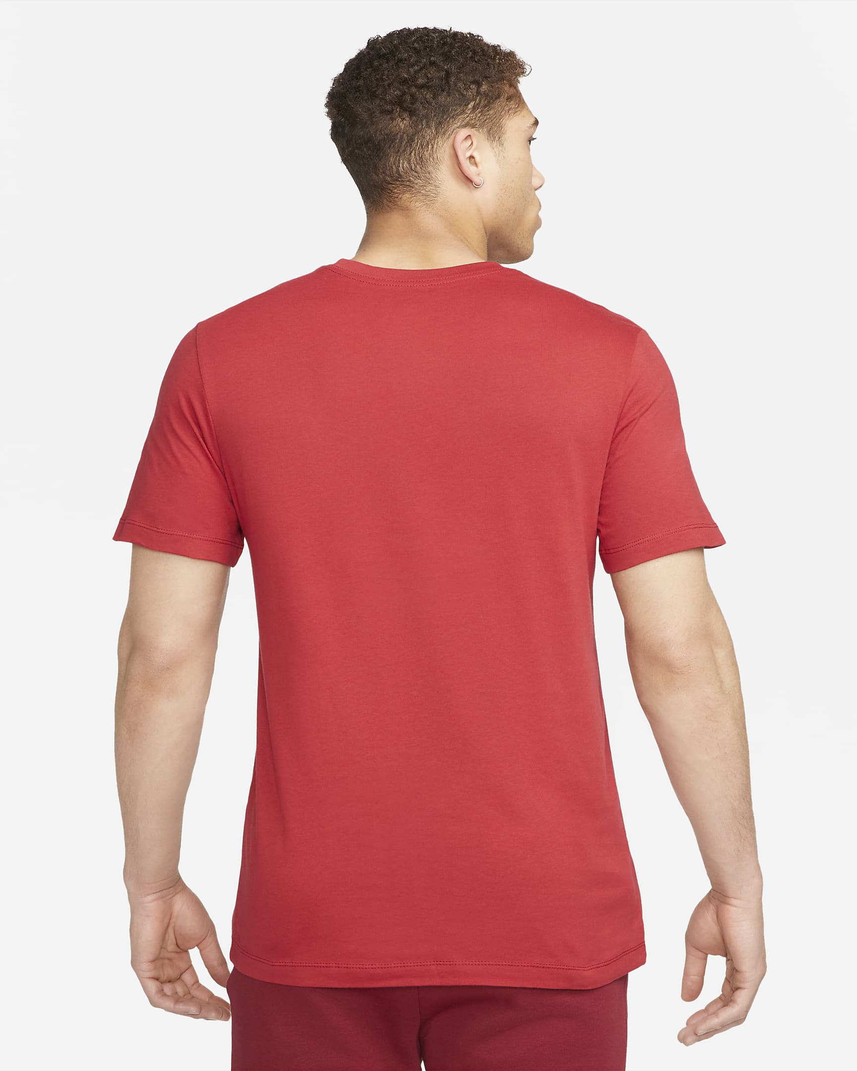 Liverpool Crest Men's Nike Football T-Shirt - Tough Red