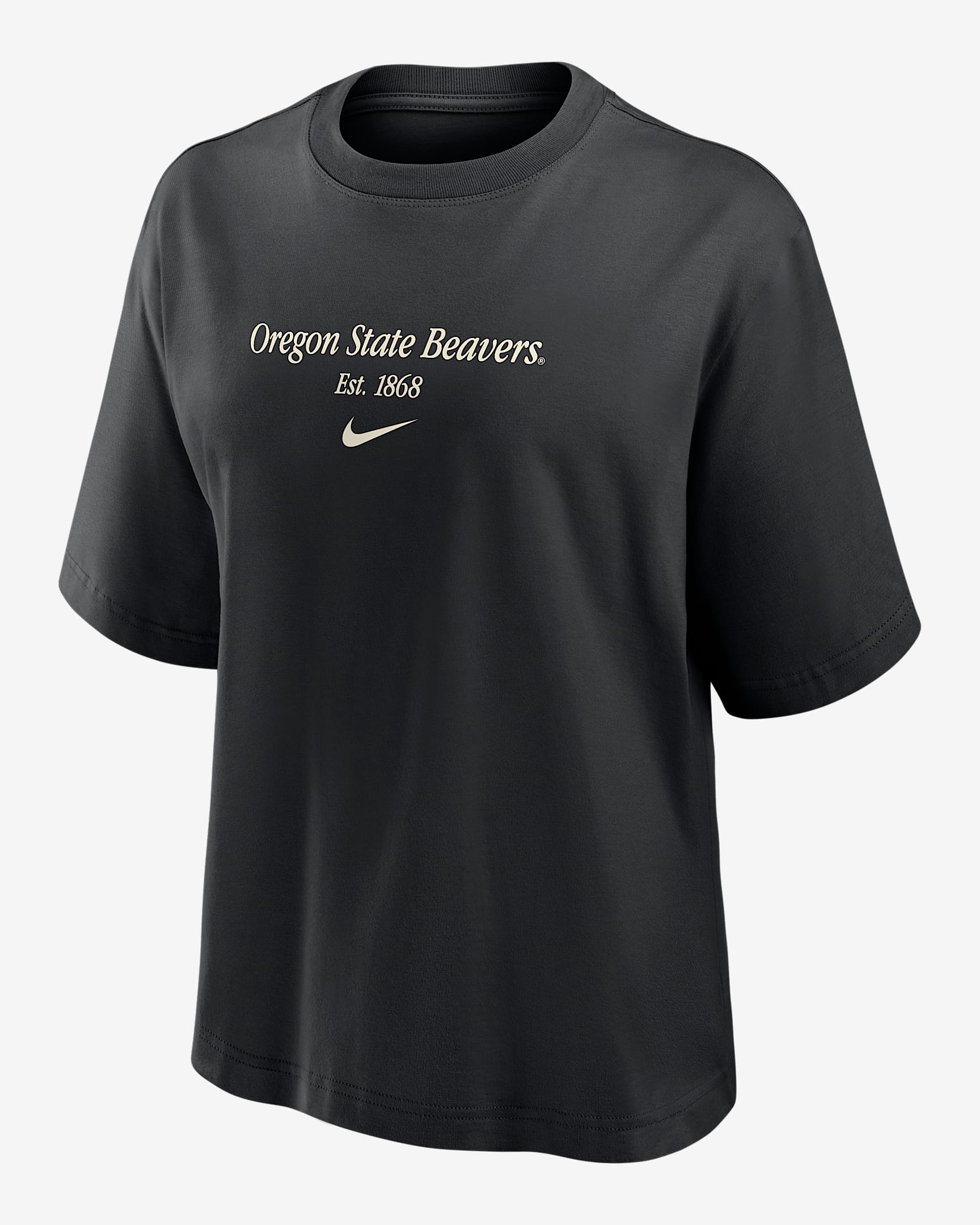 Oregon State Authentics Women's Nike College Boxy T-Shirt - Black