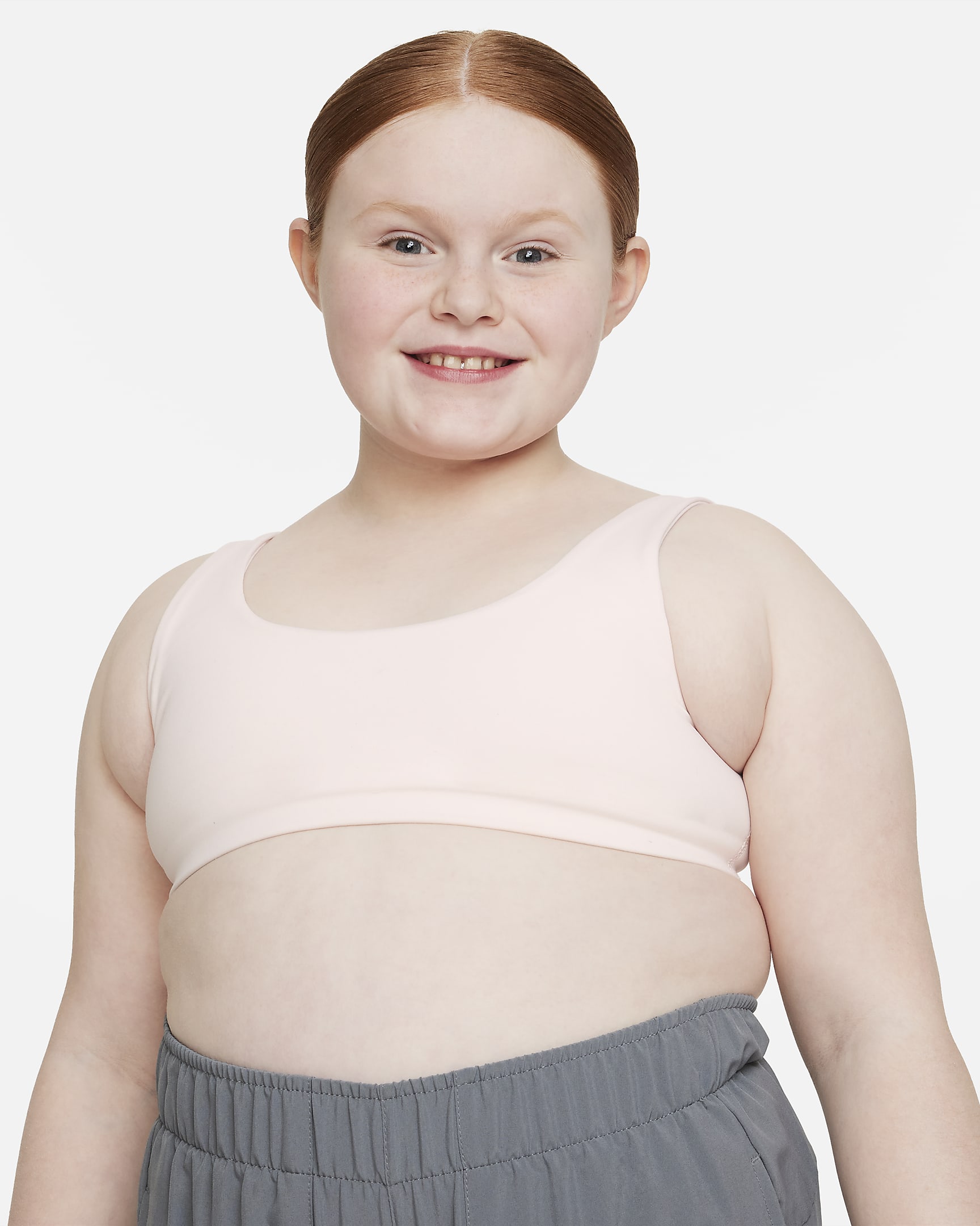 Bra deportivo para niña talla grande (talla amplia) Nike Dri-FIT Alate All U - Rosa suave claro