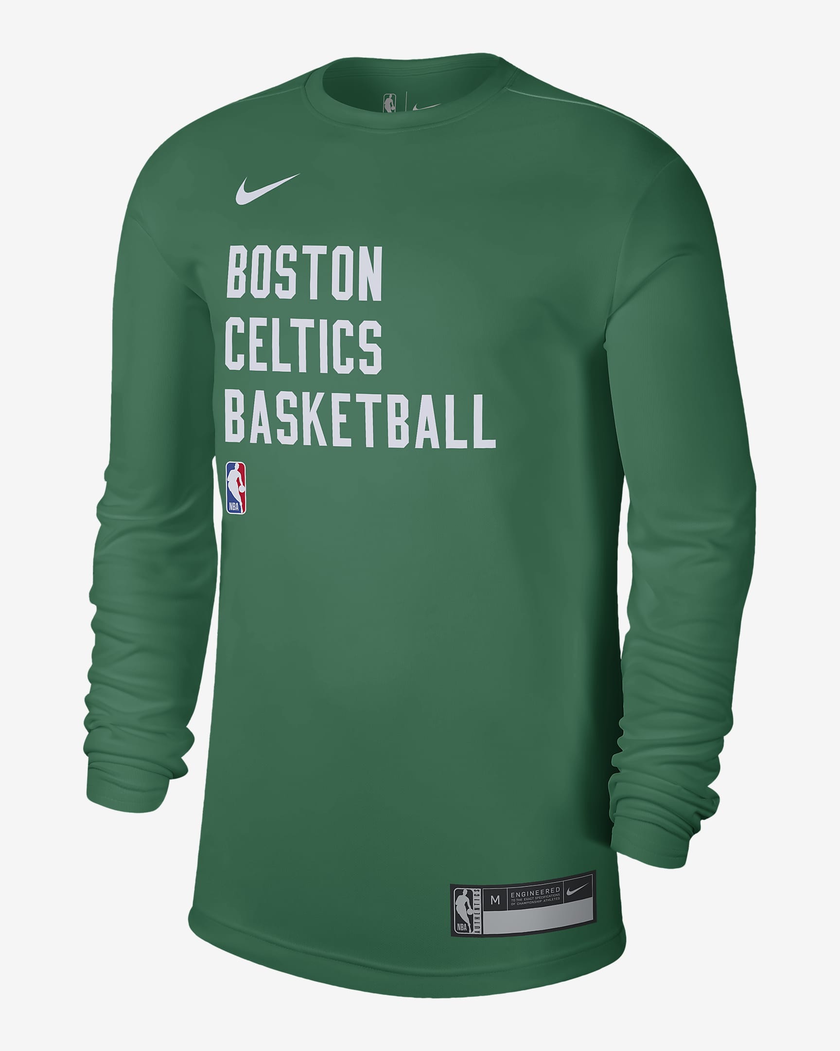 Boston Celtics Practice Men's Nike DriFIT NBA LongSleeve TShirt. Nike UK