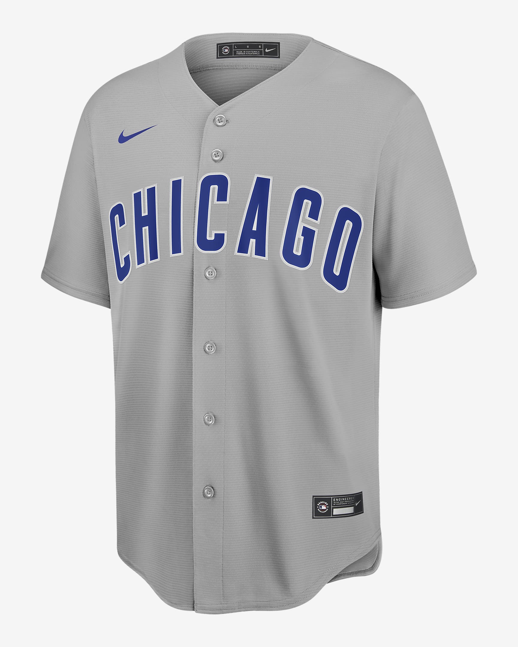 Camiseta de béisbol Replica para hombre MLB Chicago Cubs - Gris lobo